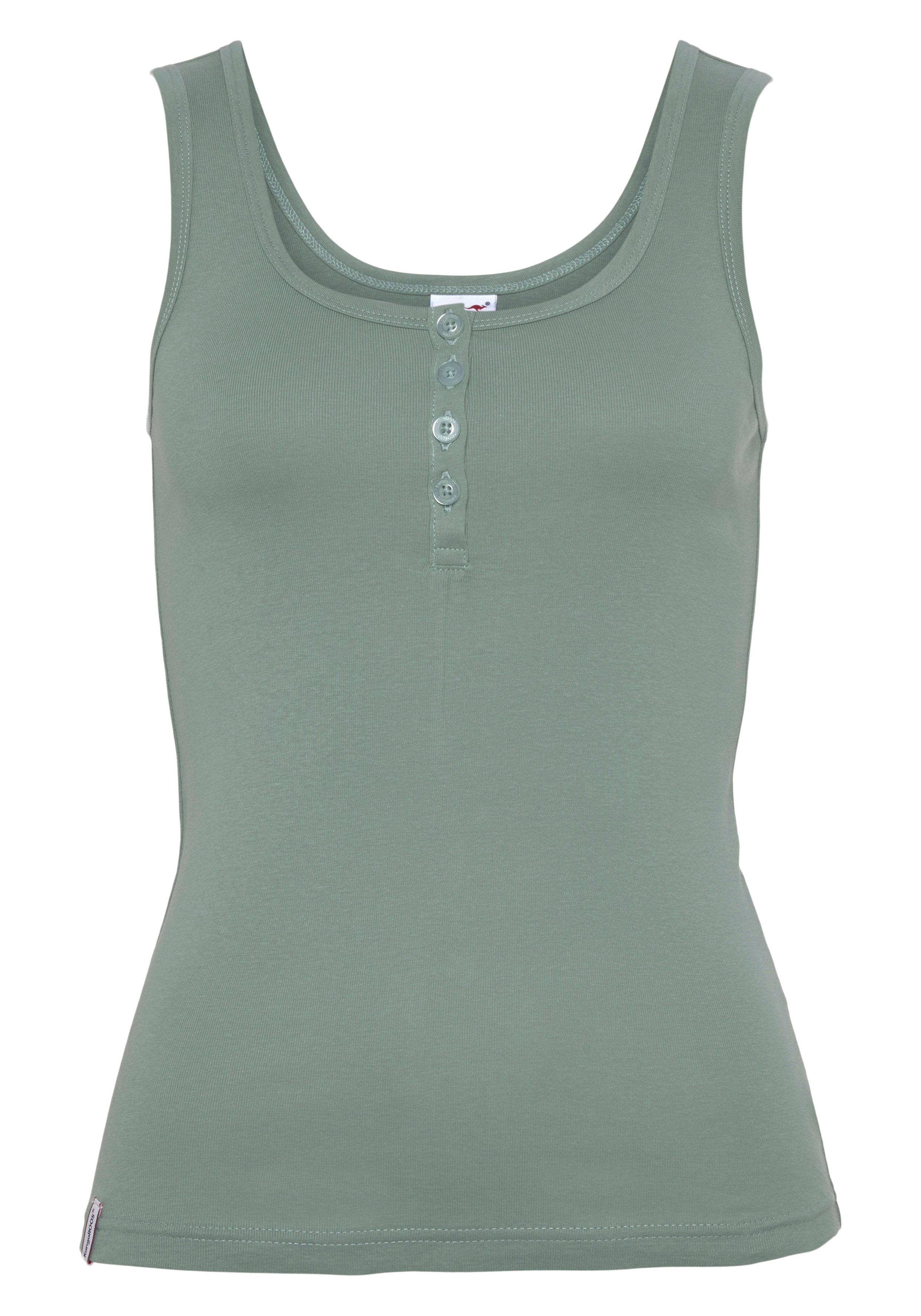 KangaROOS Tanktop één met en één zonder knoopsluiting (2-delig, Set van 2)