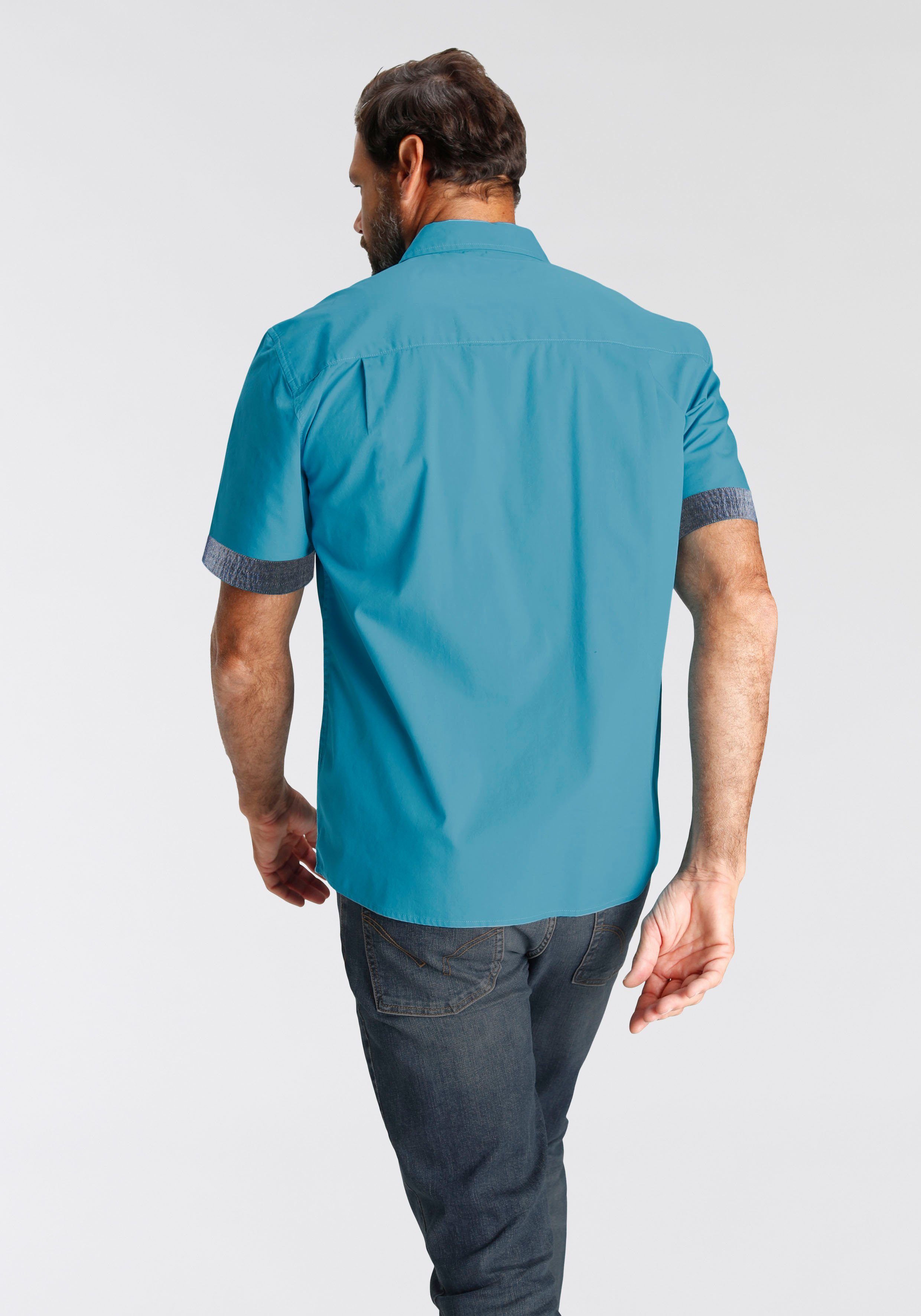 Man's World Overhemd met korte mouwen met print