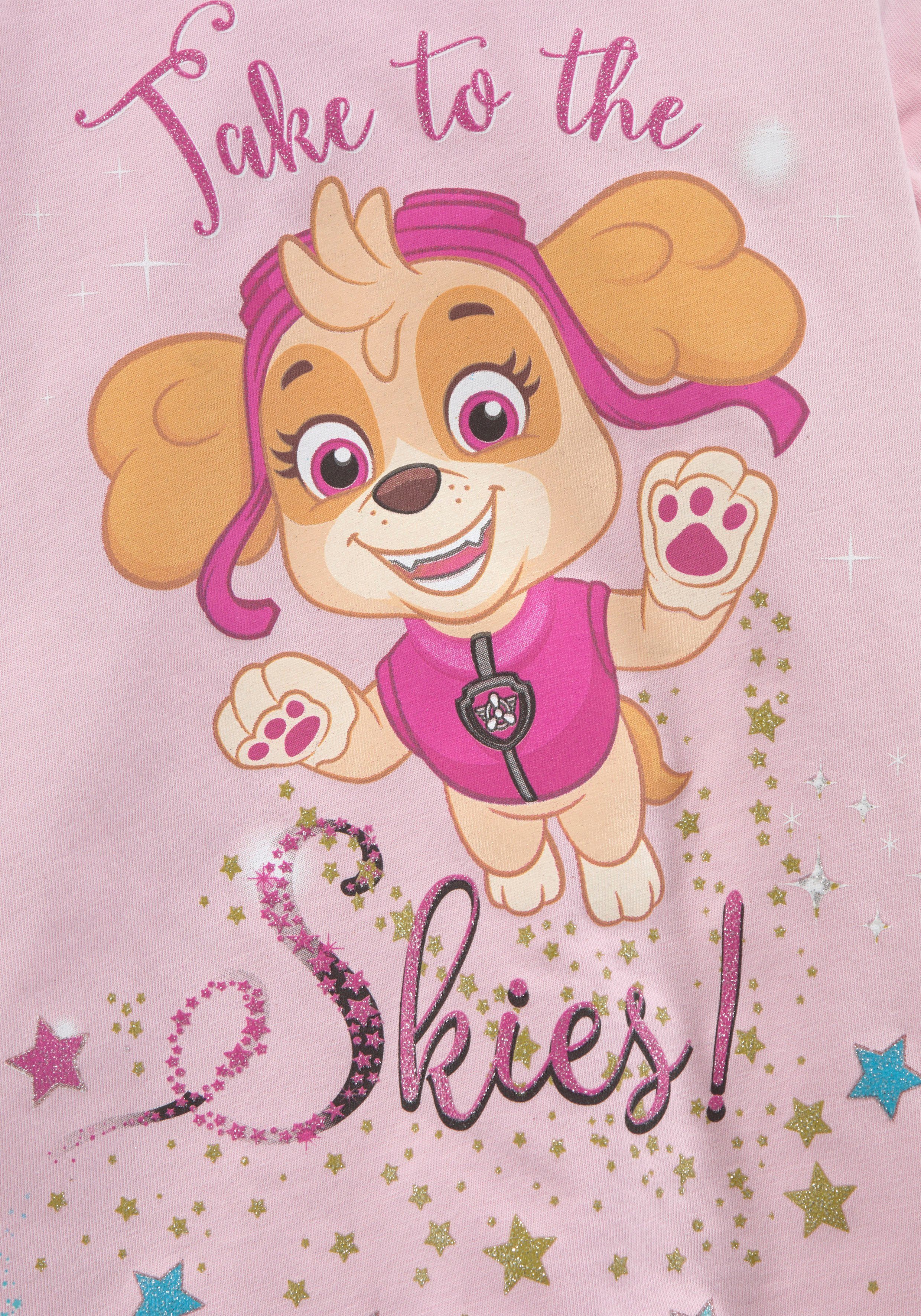 PAW PATROL Shirt & legging Glitterprint met SKYE (set)