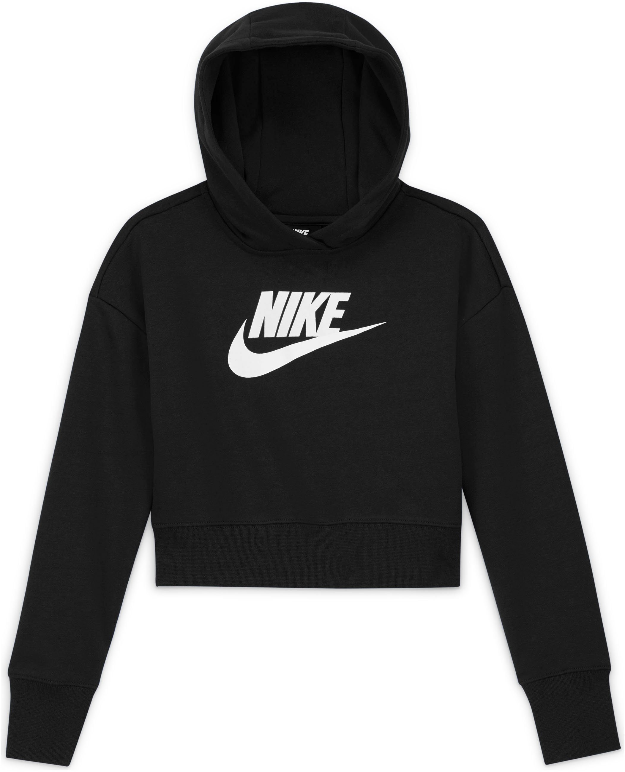 Nike Sportswear Hoodie Club Big Kids' (Girls') French Terry Cropped Hoodie