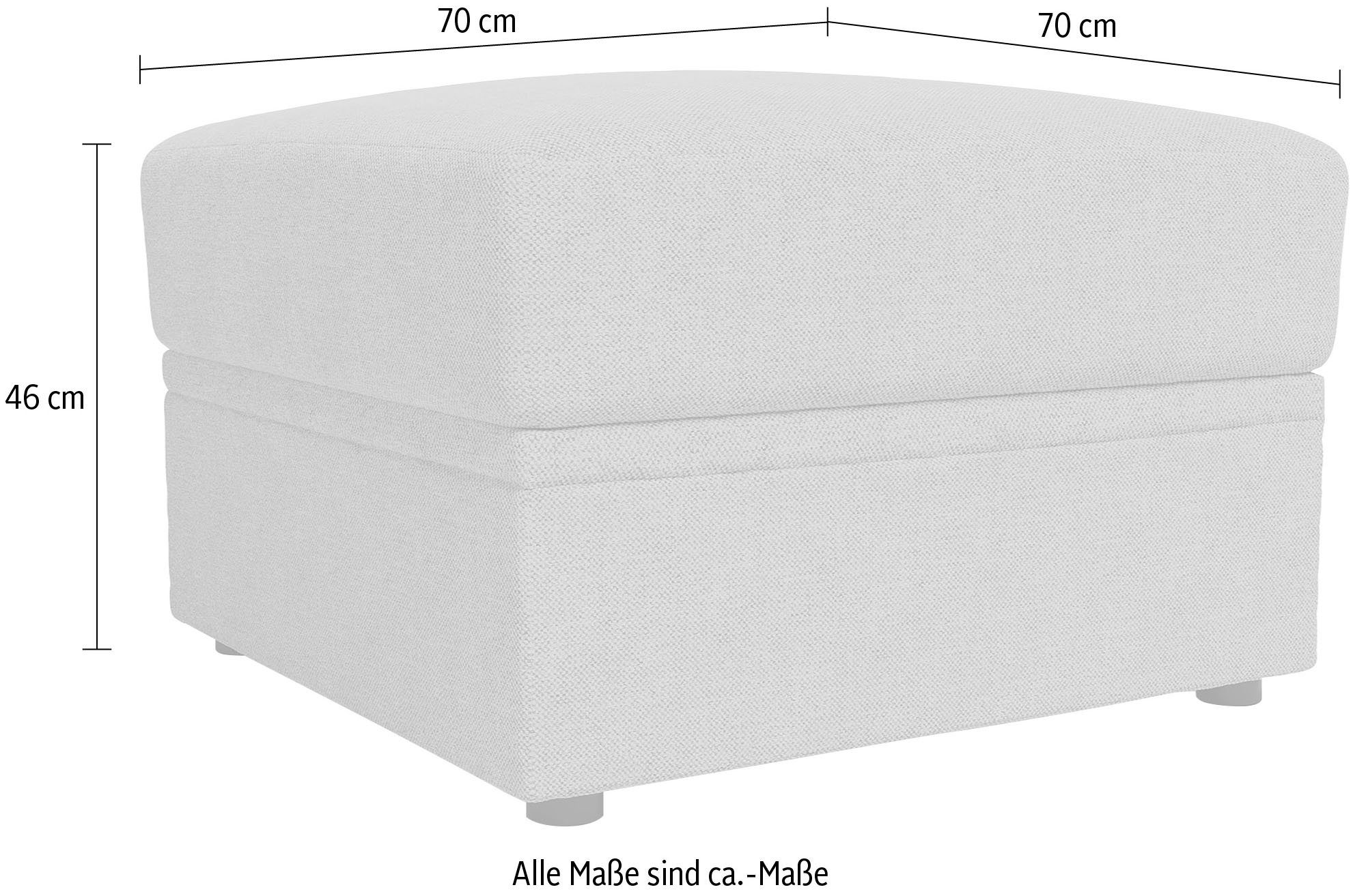 Home affaire Hocker Lavars slaapbank met bonellveren, met bergruimte, in twee stofkwaliteiten