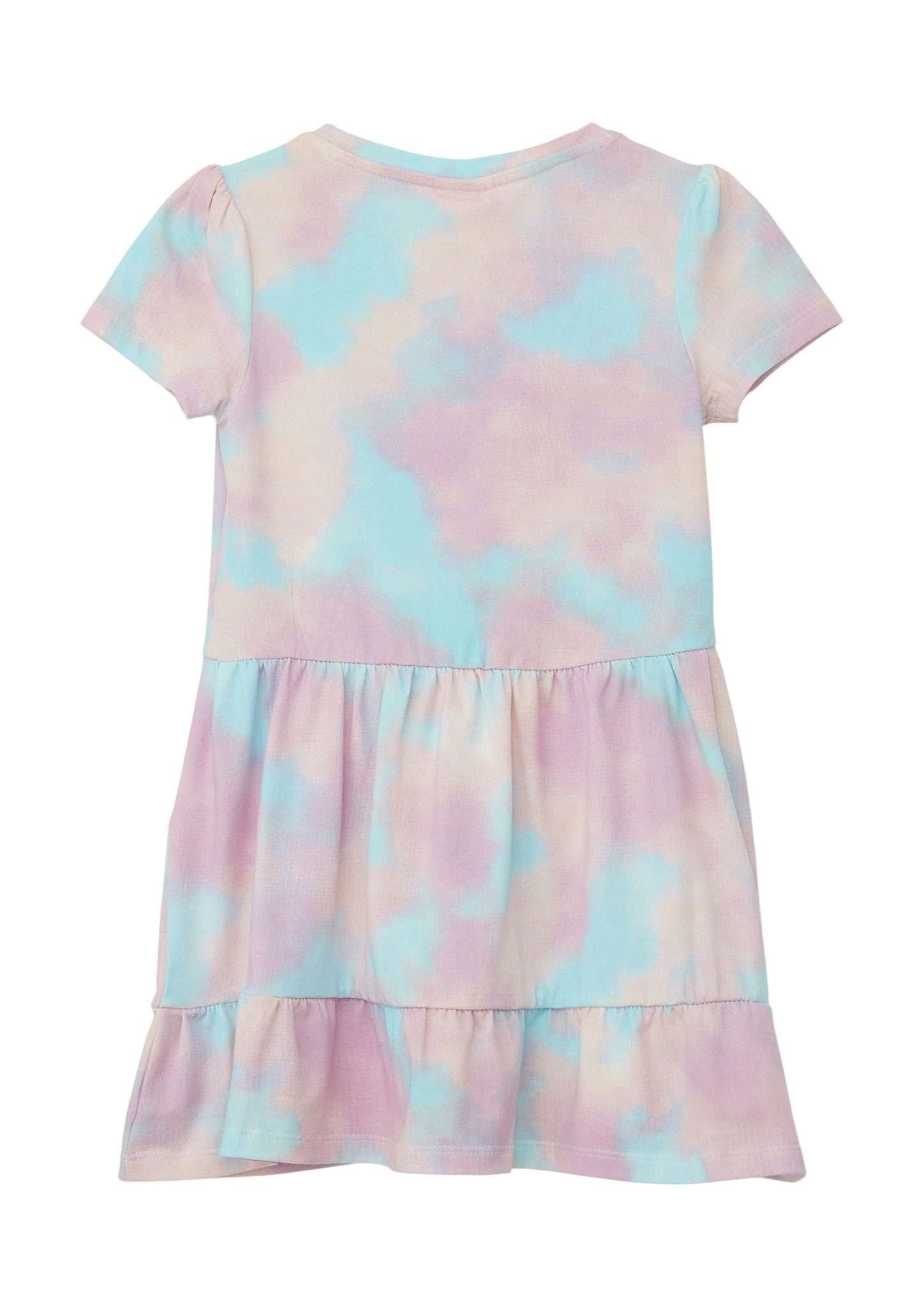 s.Oliver RED LABEL Junior Gedessineerde jurk met volantdetails