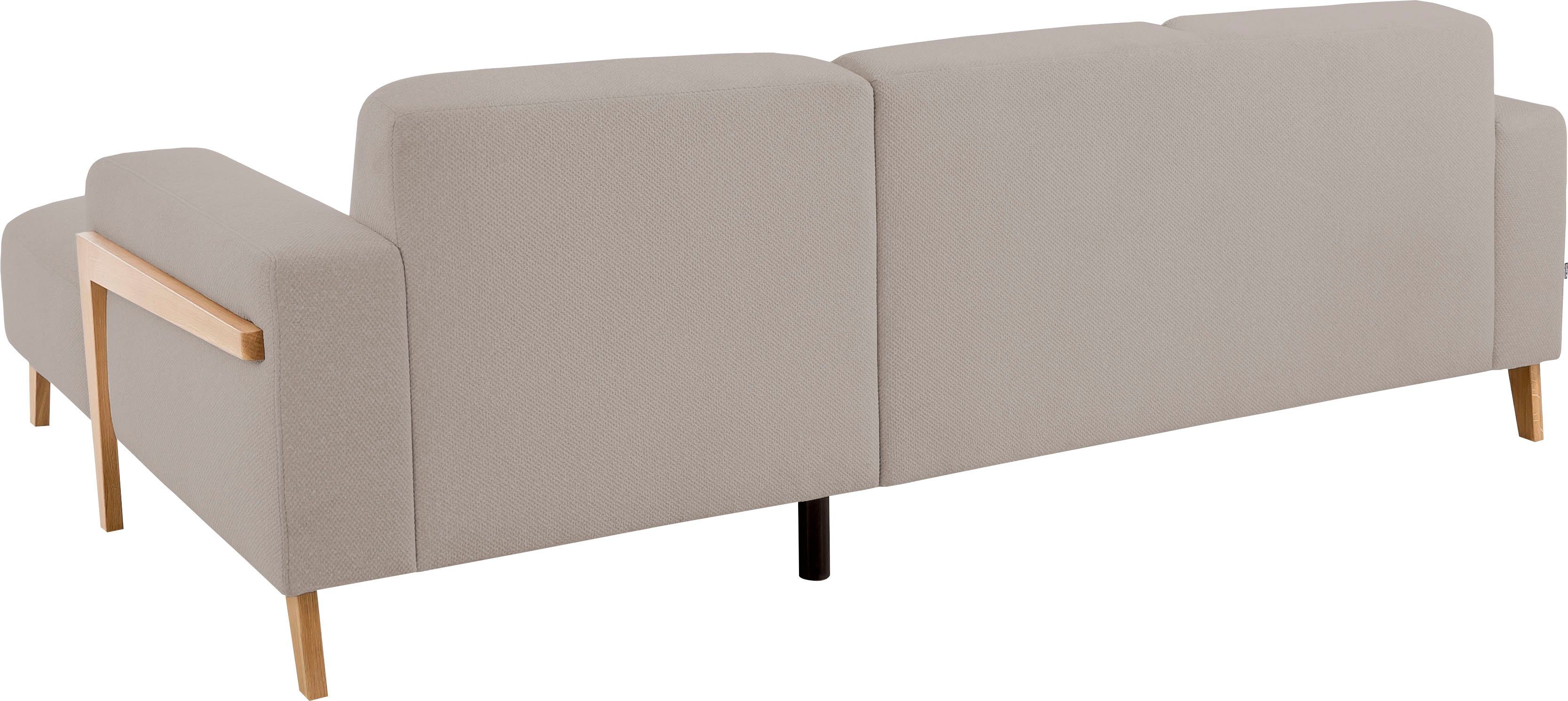 exxpo - sofa fashion Hoekbank Starr, modern en klassiek ontwerp, hoogwaardige afwerking, comfortabel L-vorm, optioneel elektrische zitdiepteverstelling, massief houten voeten