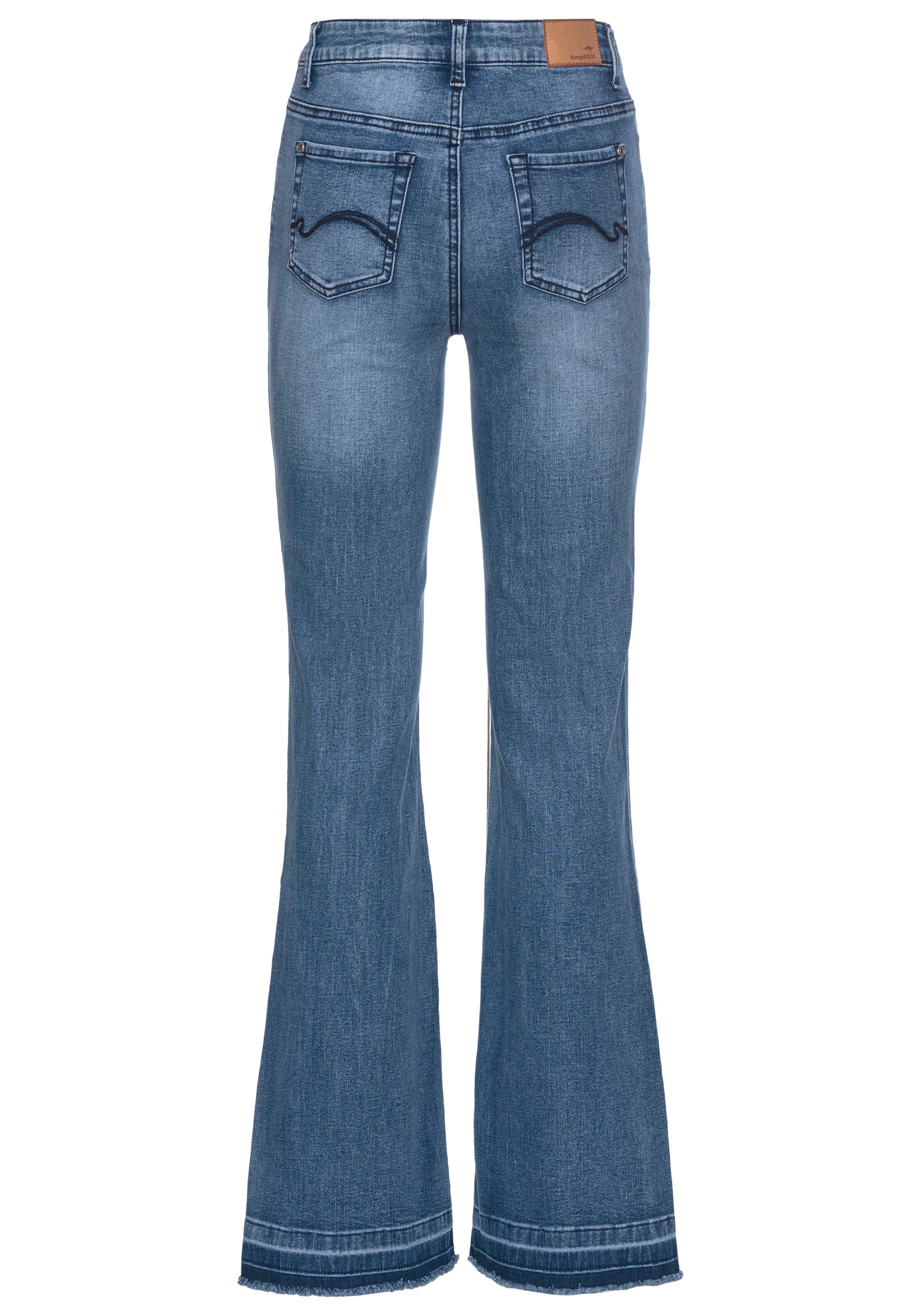 KangaROOS Wijde jeans Flare wijde jeans met hoge taille