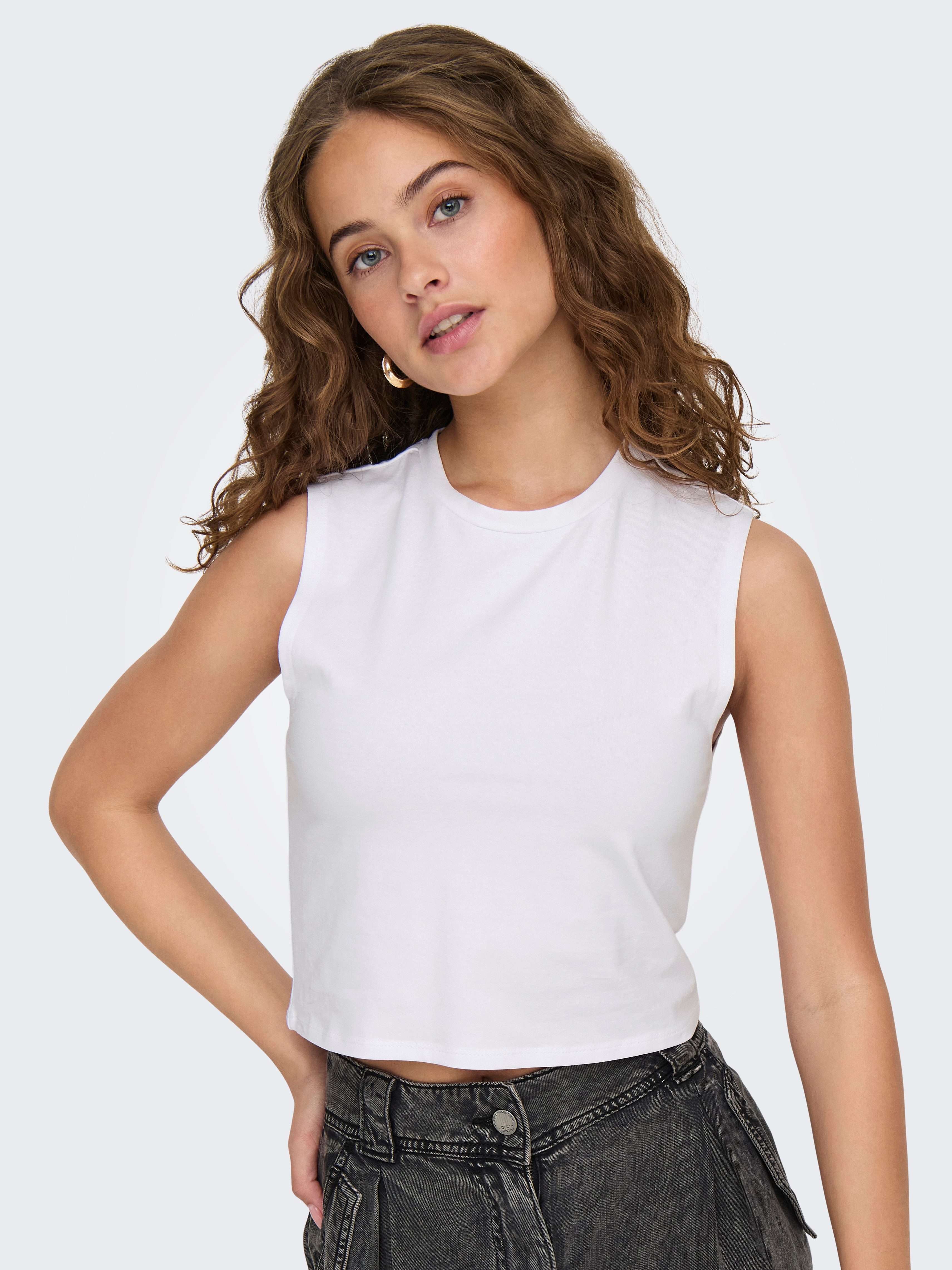 Only Crop-top ONLCHOICE S/L 2-PACK TOP BOX JRS (set, 2-delig)