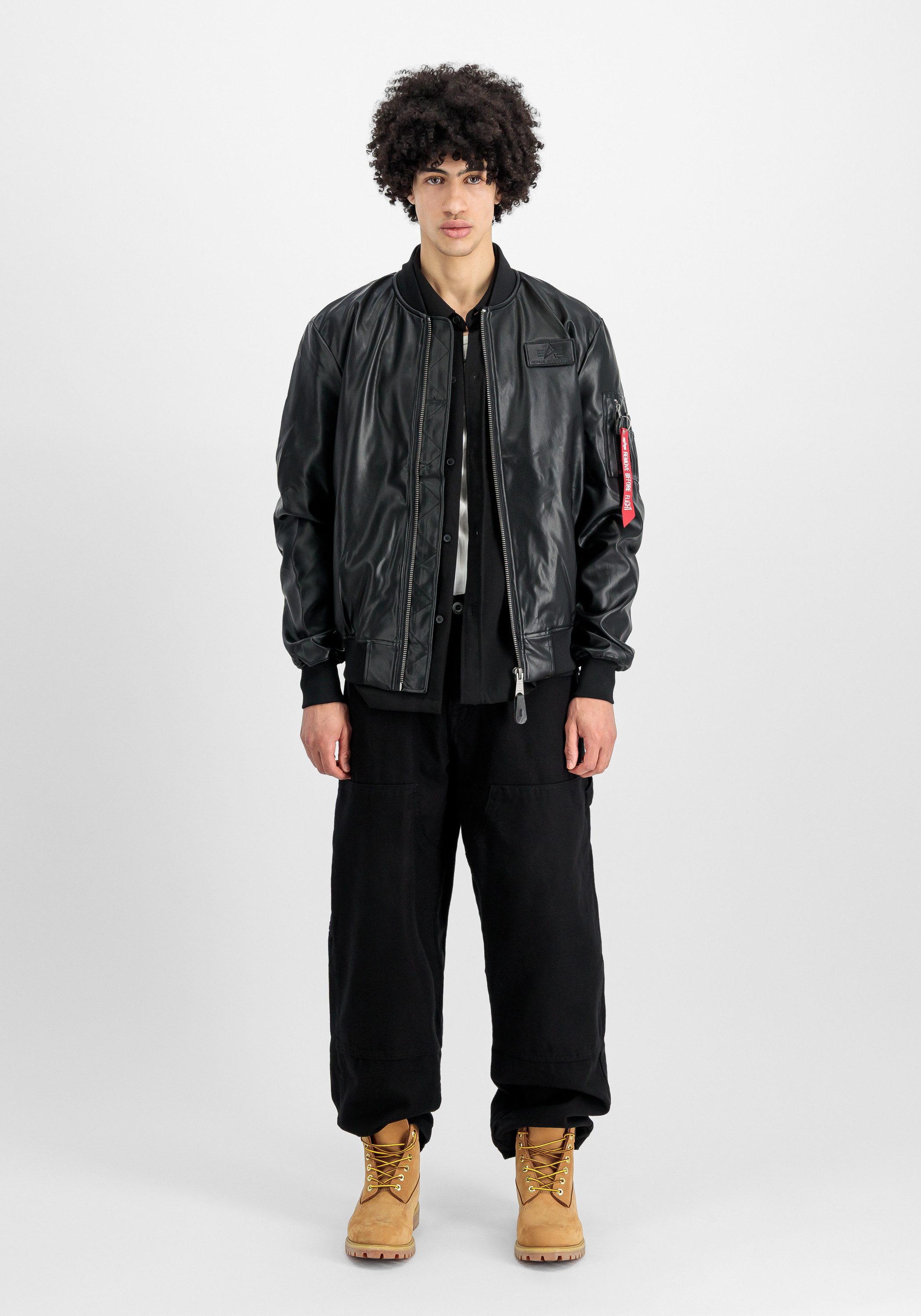 Alpha Industries Leren jack Alpha Industries Mann - Bomberjack MA-1 VF Vegan Leer