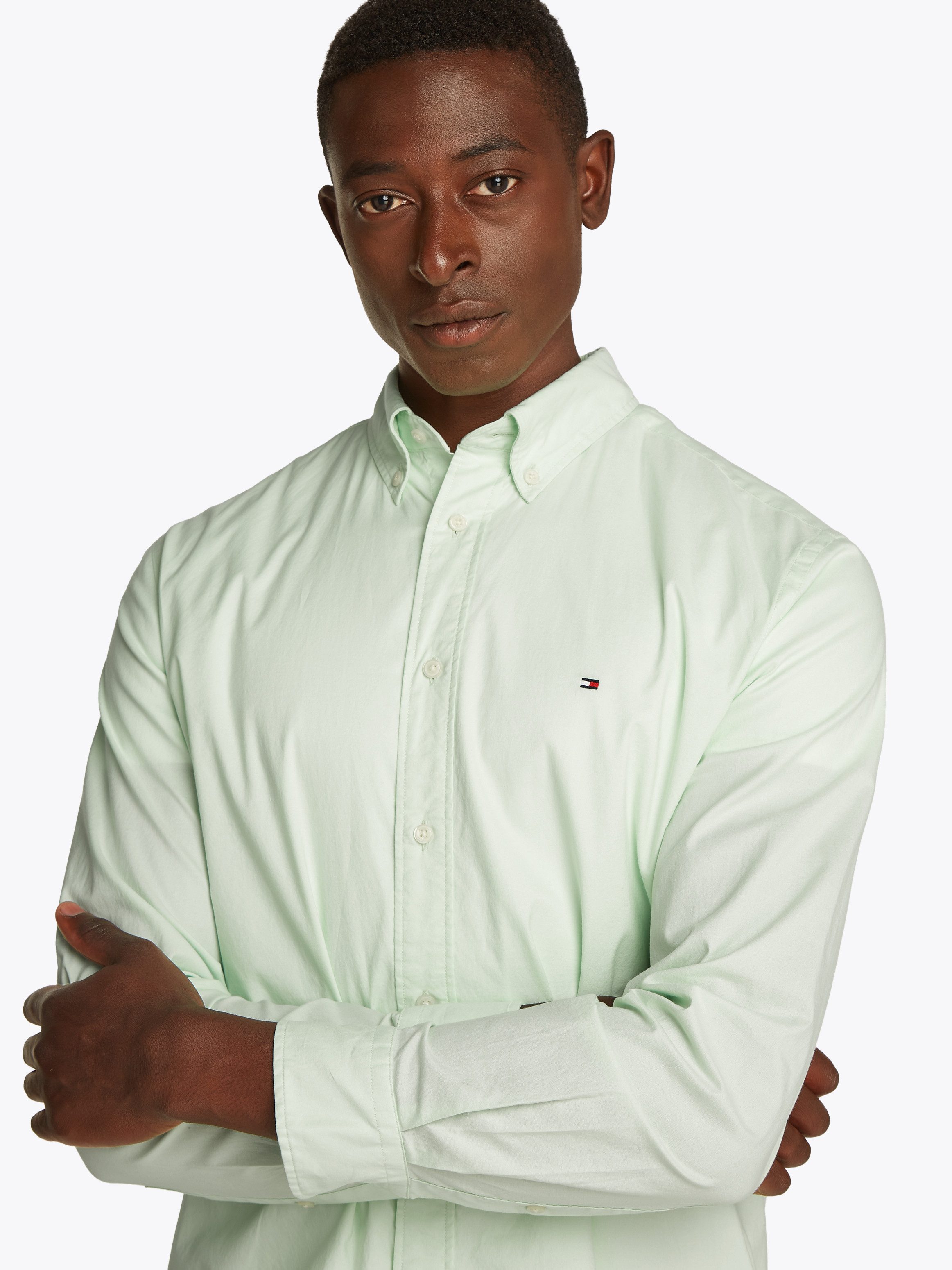 Tommy Hilfiger Businessoverhemd FLEX POPLIN SOLID RF SHIRT 1