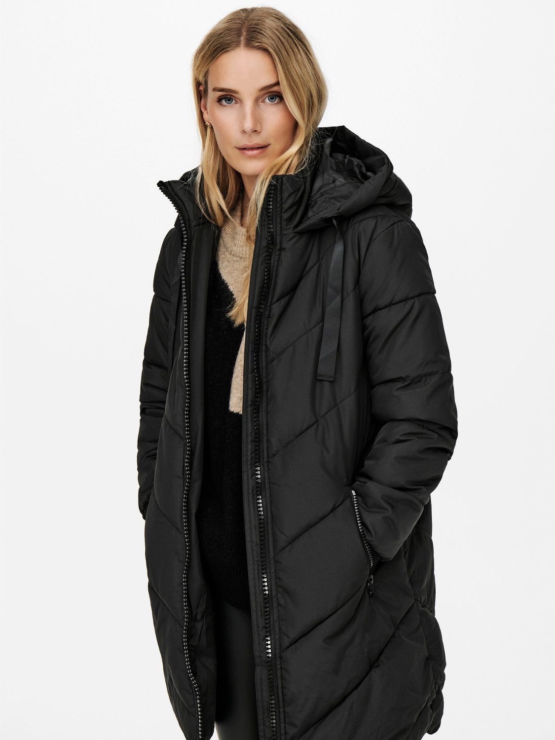 JDY Gewatteerde jas JDYSKYLAR LIFE HOOD JACKET OTW NOOS