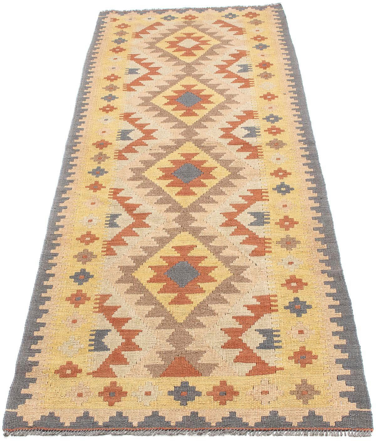 morgenland Loper Kelim Maimene geheel gedessineerd 199 x 67 cm Omkeerbaar tapijt