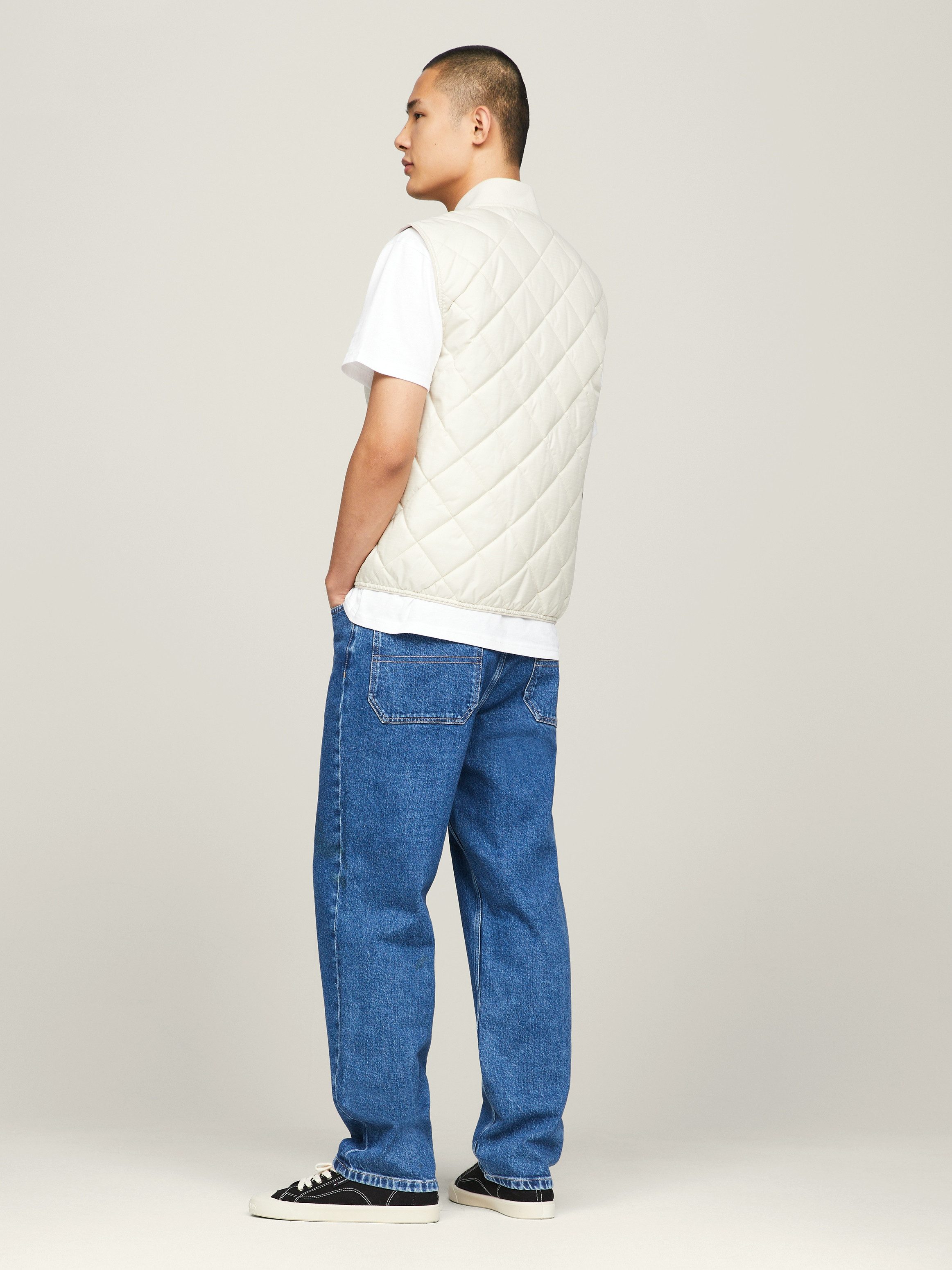 TOMMY JEANS Bodywarmer TJM REG ENTRY VEST met modieus ruitpatroon