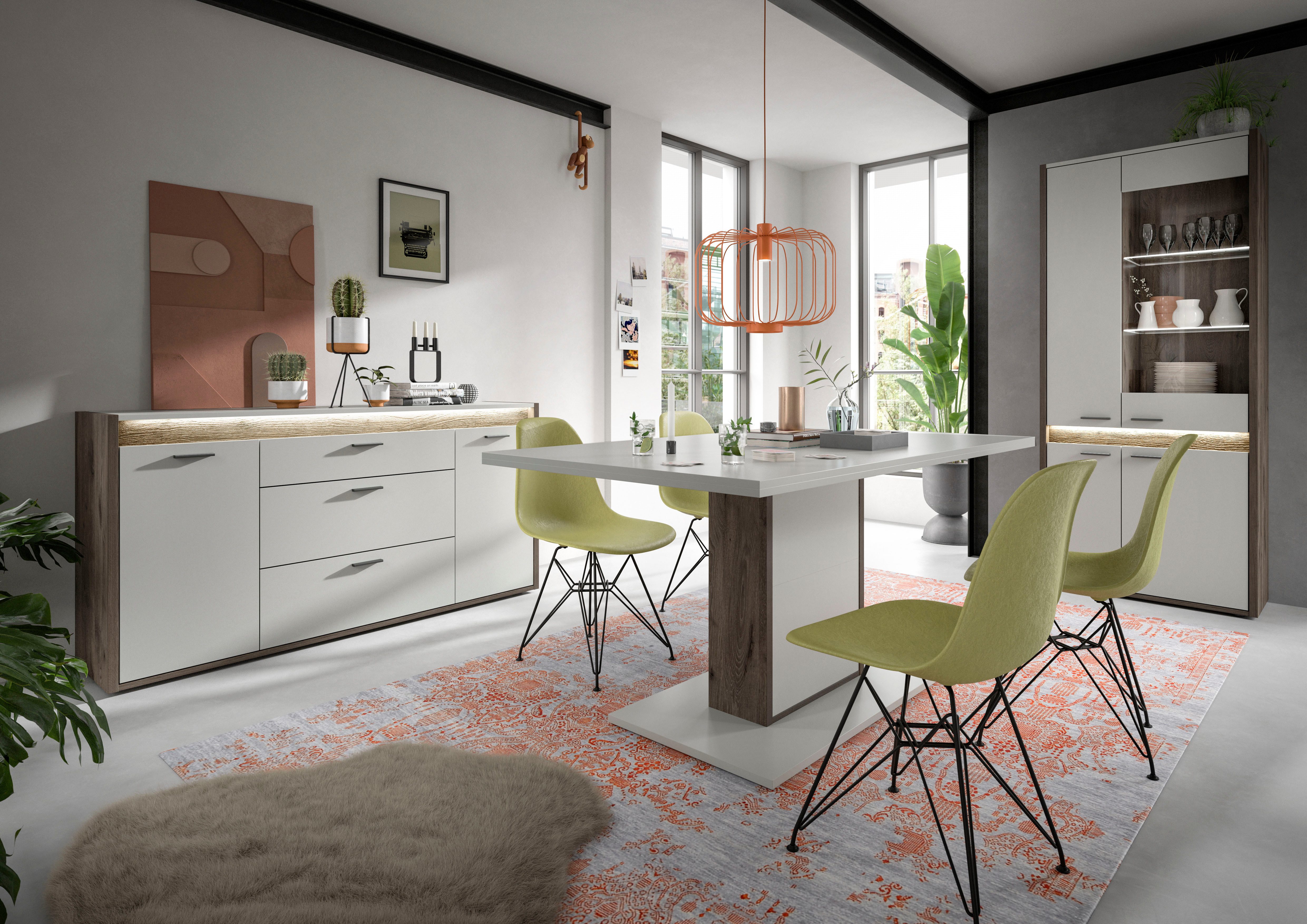 INOSIGN Eettafel Treviso, Breedte 160 cm, vaste tafelblad