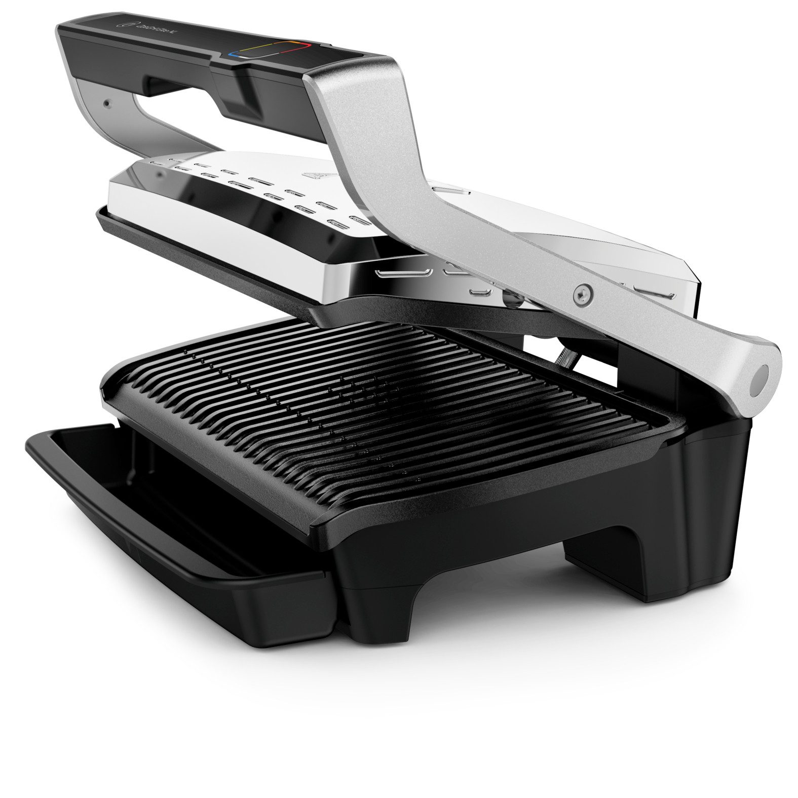 Tefal Contactgrill OptiGrill Elite XL, vaatwasserbestendige platen Countdown tot perfect resultaat, extra Grillboost voor grill-strepen