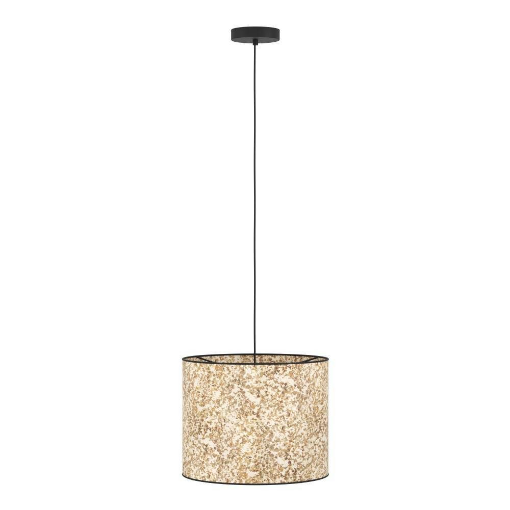 EGLO Hanglamp BUTTERBURN Hanglamp, eetkamerlamp, textiel met berkenbladeren, Ø 36 cm (1 stuk)