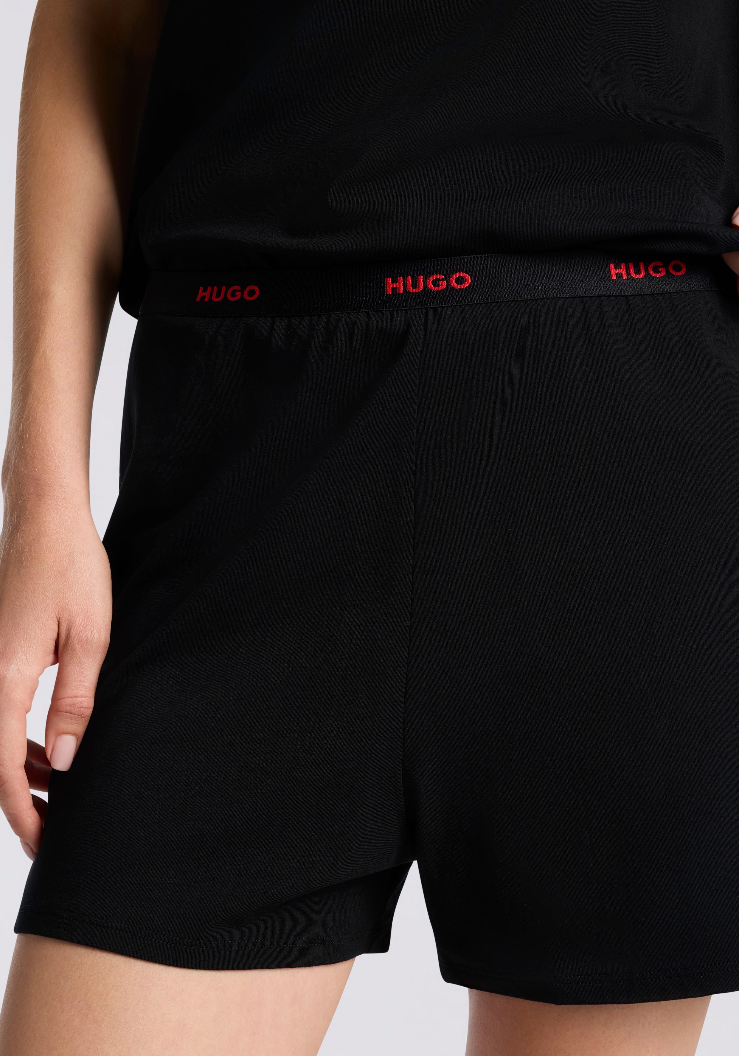 HUGO underwear Pyjamashort HUGO logo-elastisch tailleband