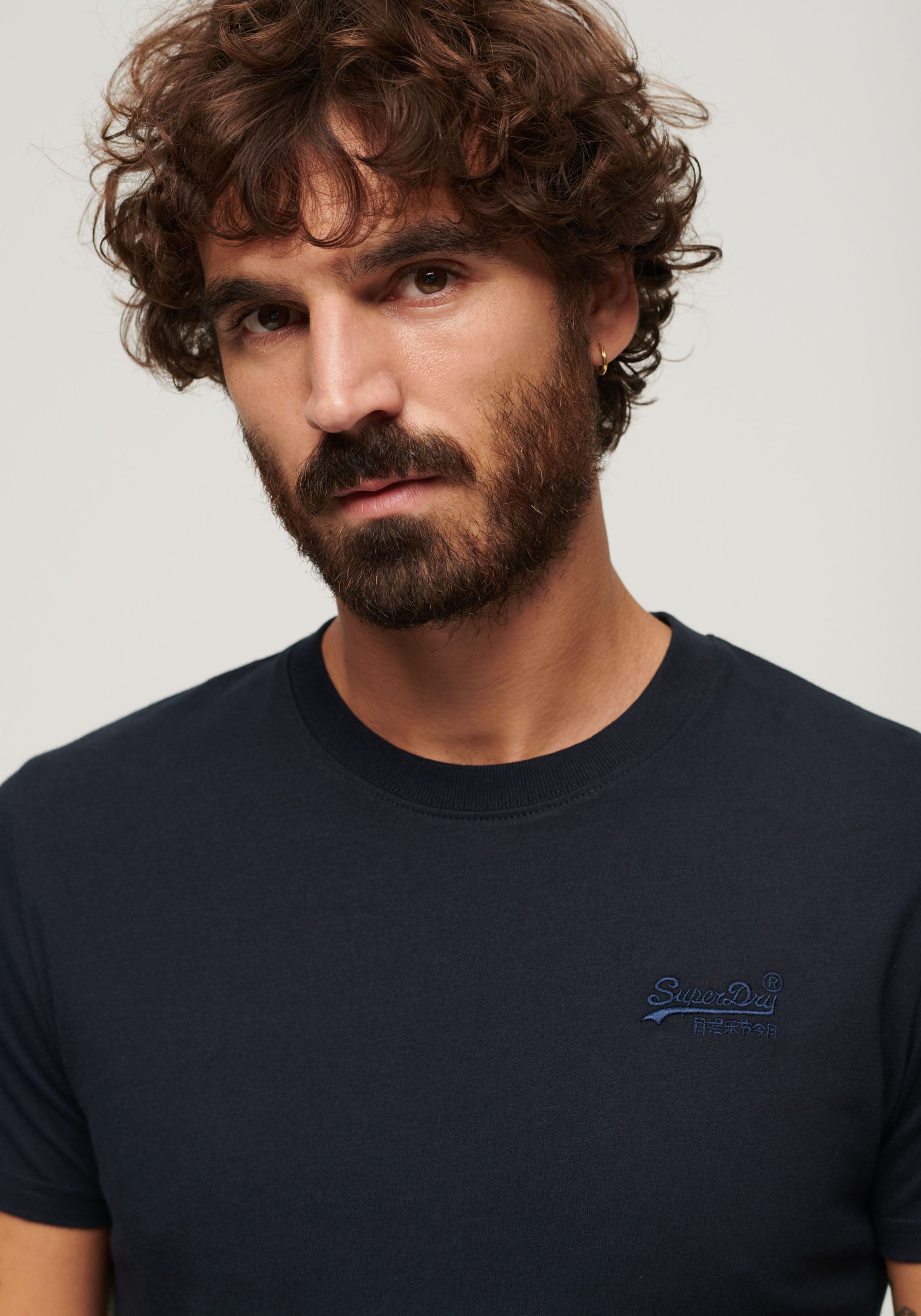 Superdry Shirt met ronde hals Vintage Logo Emb Te