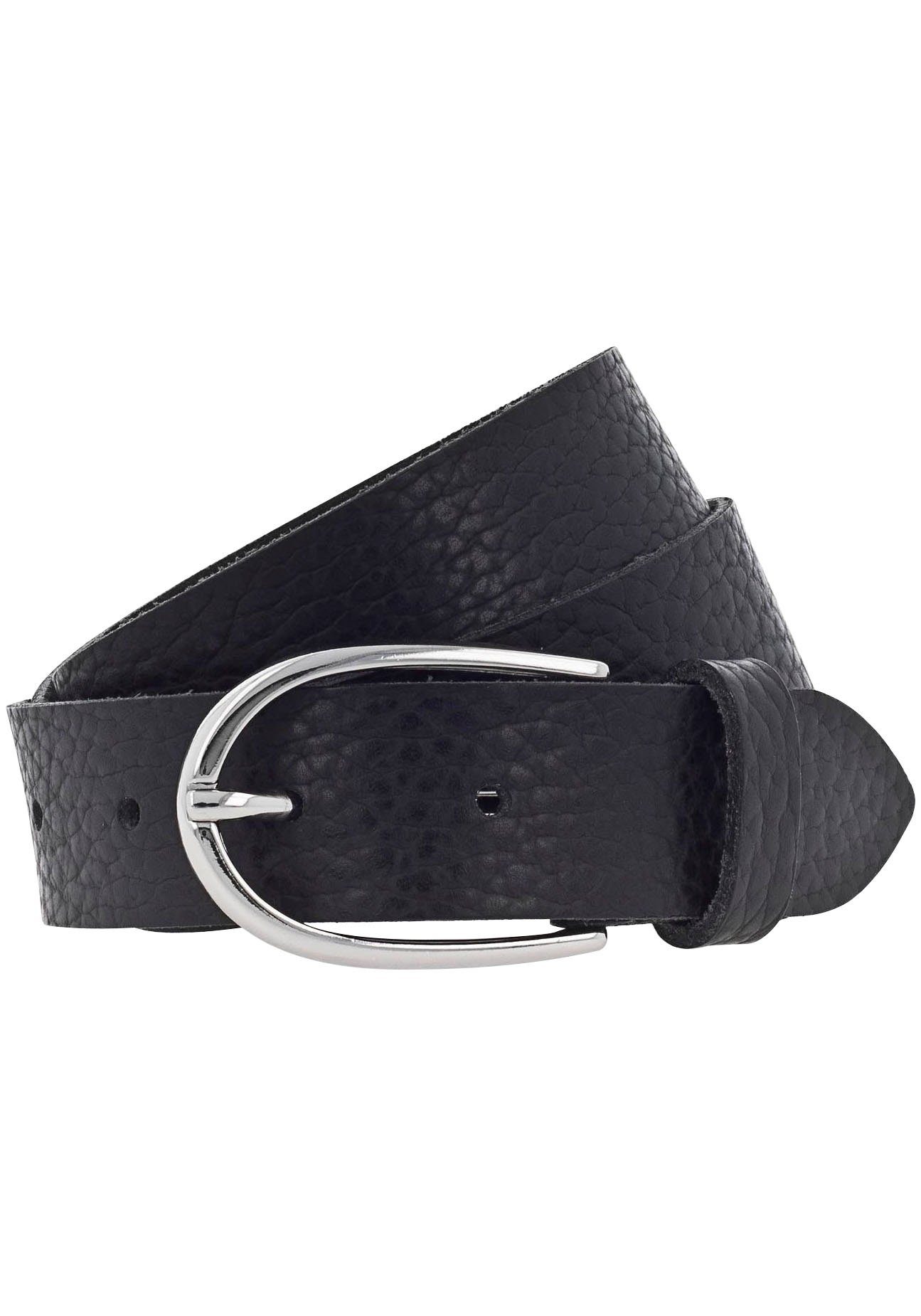 Vanzetti Leren riem Rundleer met metallic-folie met matte finish