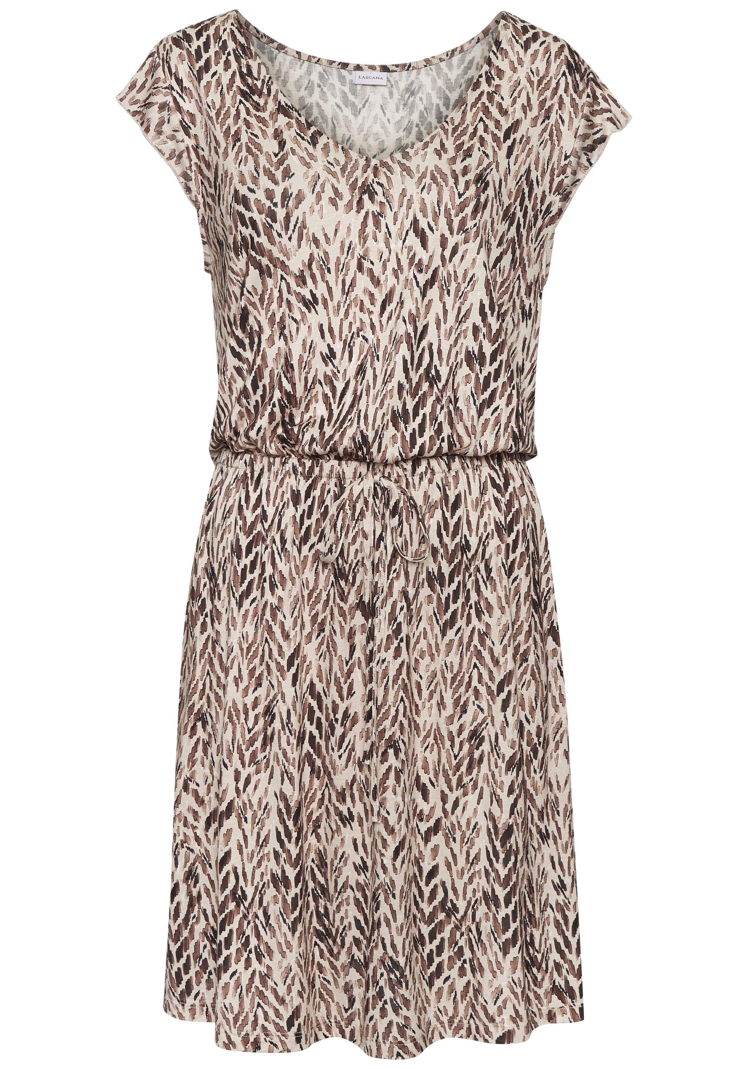 Lascana Strandjurk met alloverprint, zomerjurk