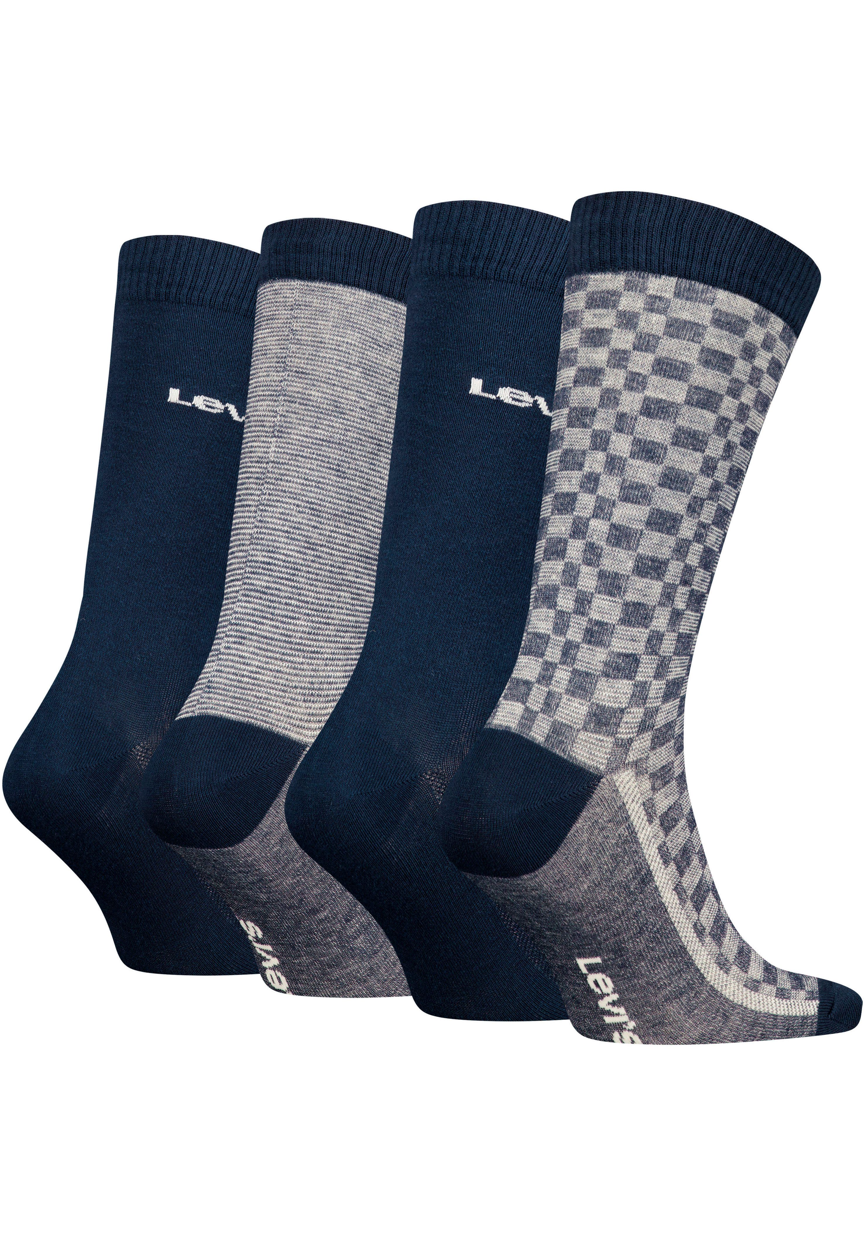 Levi's® Sokken met opvallend patroon (4 paar)