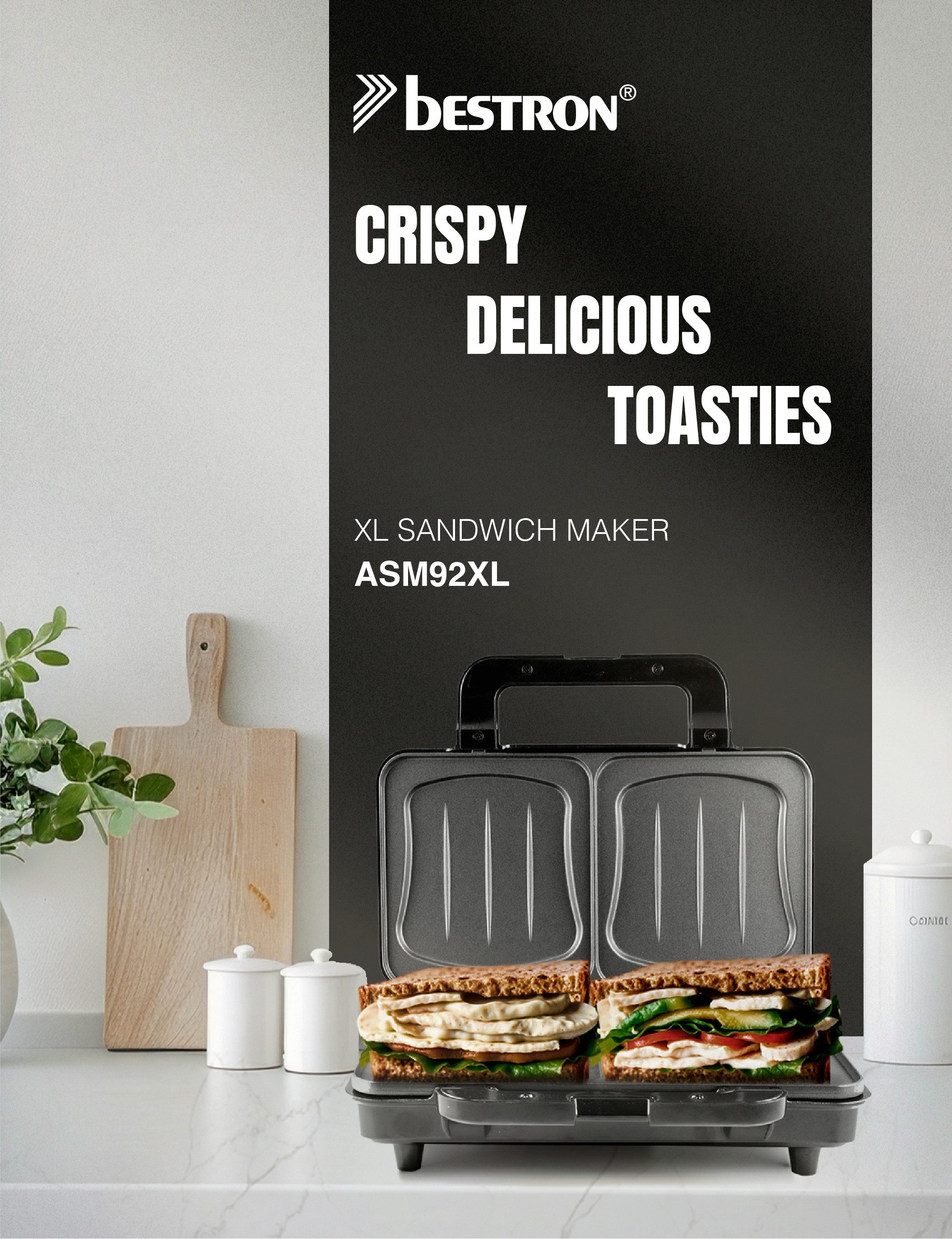 bestron Sandwichmaker ASM92XLZ