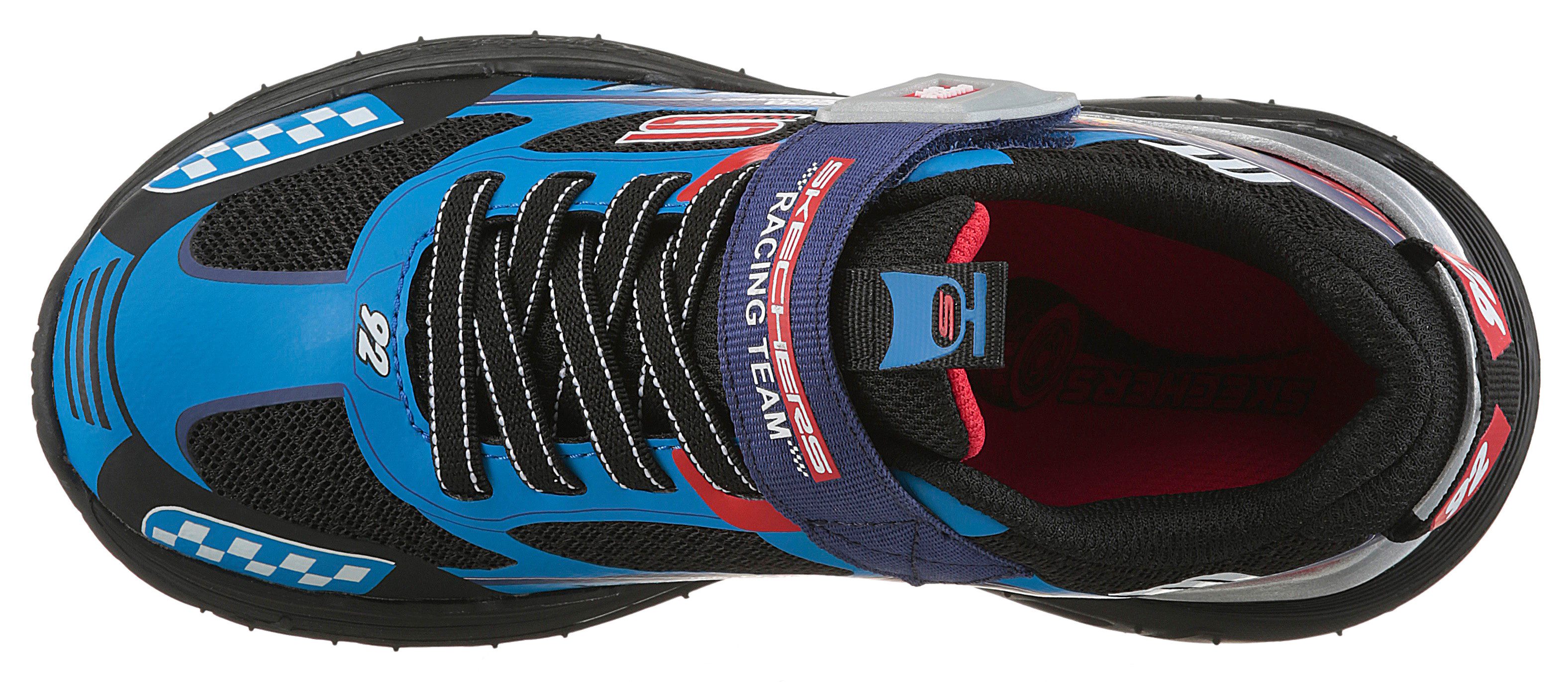 Skechers Sneakers SKECH TRACKS Sneakers, vrijetijdsschoen met racewagen, maatsjabloon om te downloaden