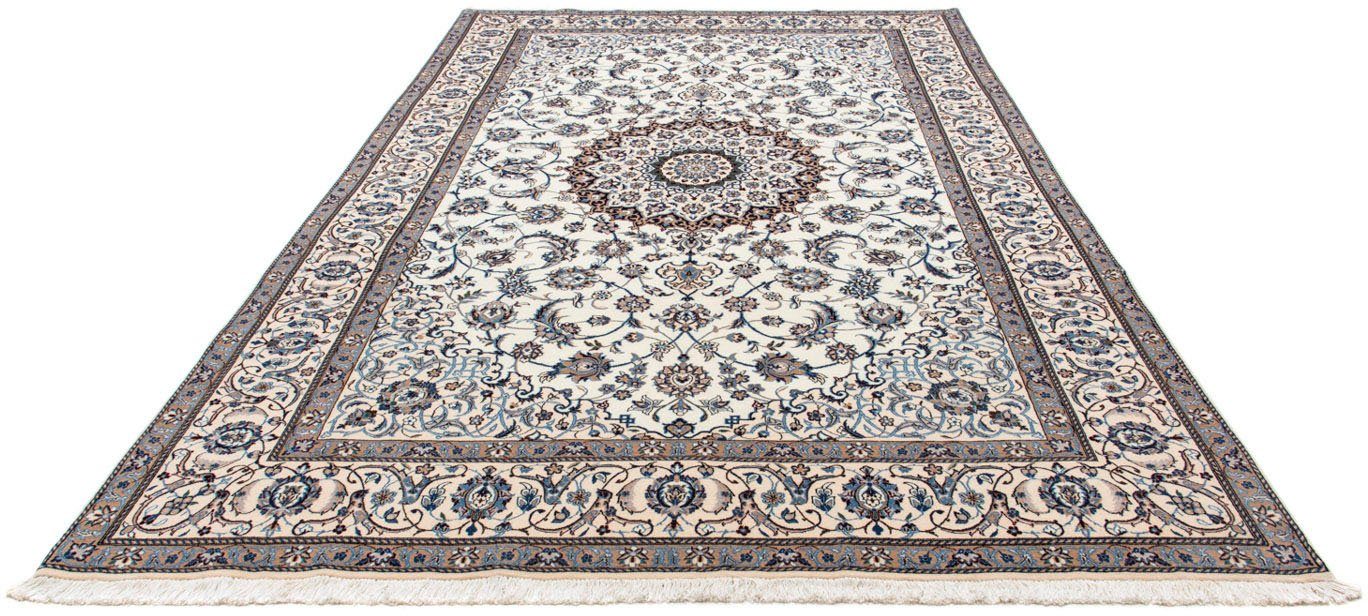 morgenland Wollen kleed Nain 9la medaillon beige 311 x 202 cm Uniek exemplaar met certificaat