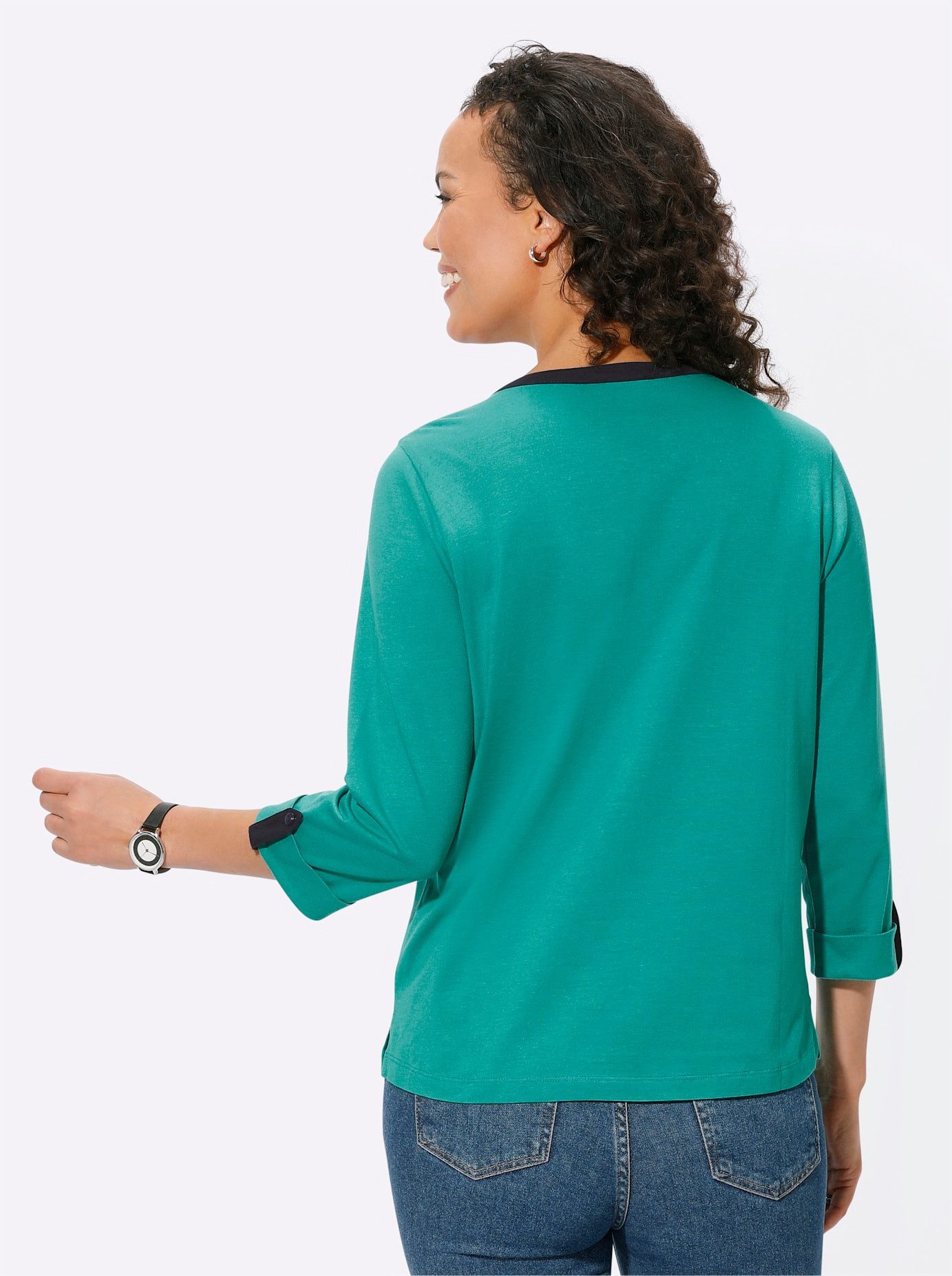 Casual Looks Shirt met 3 4 mouwen Shirt (1-delig)