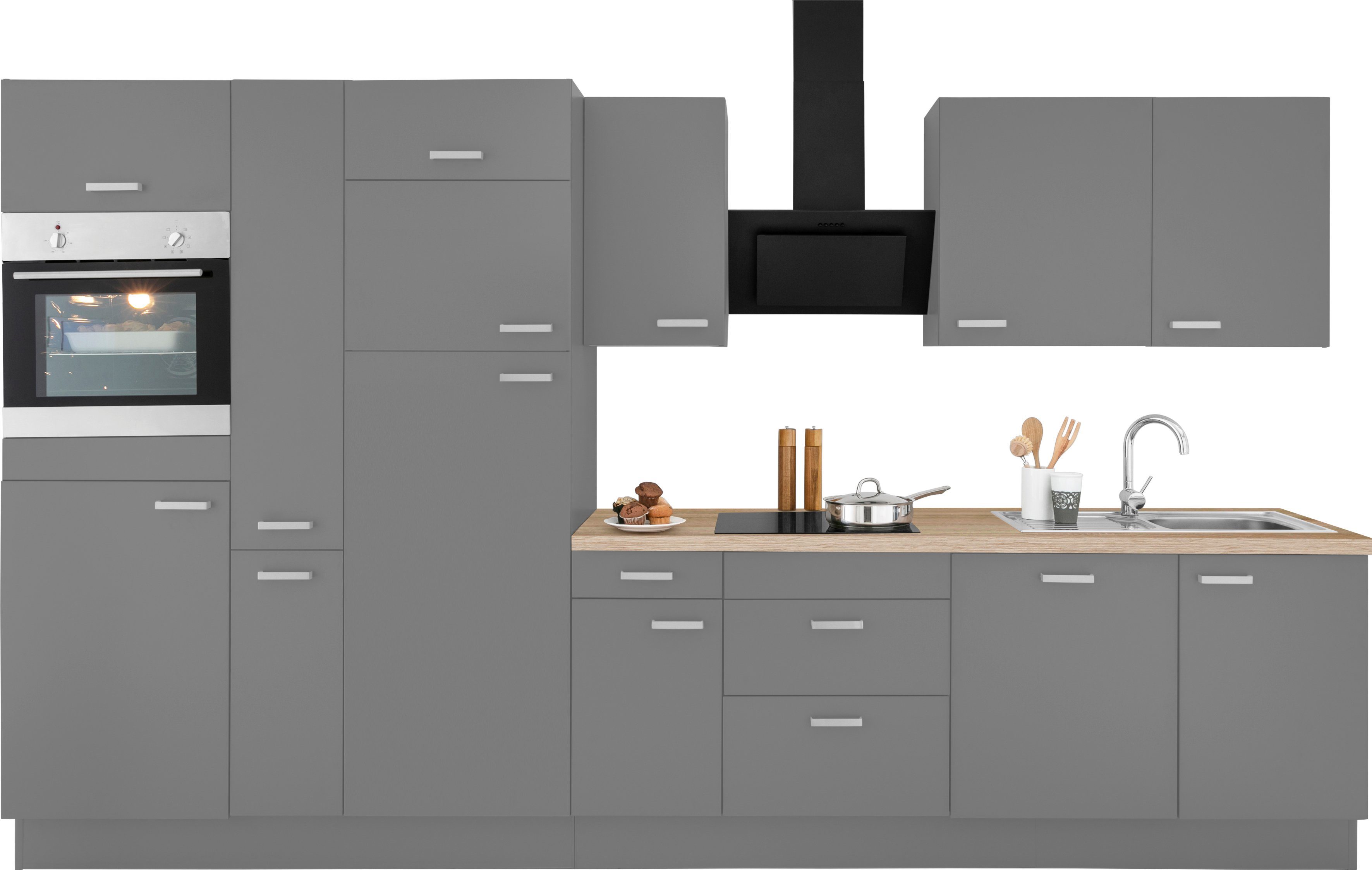 OPTIFIT Keukenblok Parma zonder elektrische apparaten, breedte 360 cm