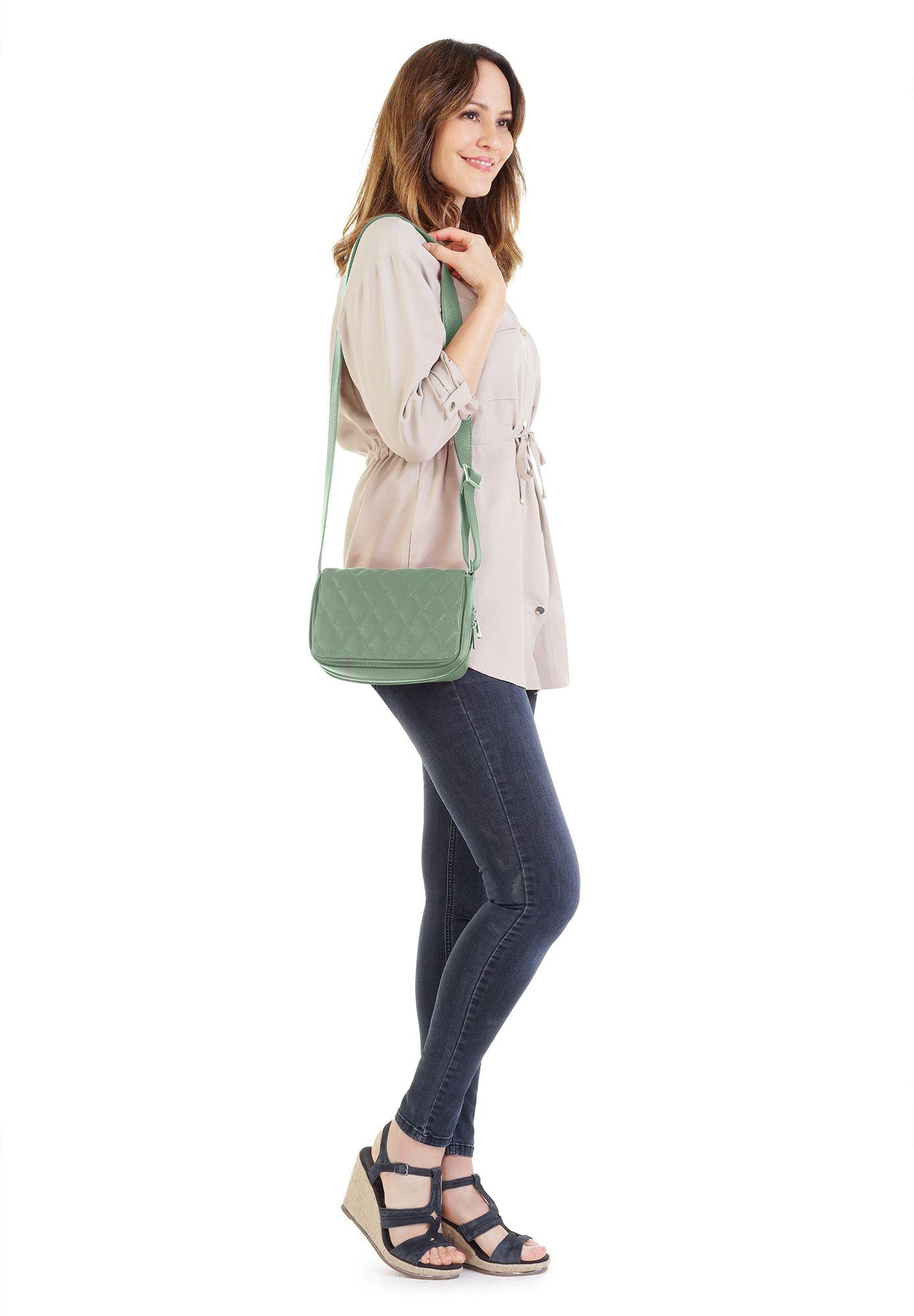 Cluty Tas echt leer, made in italy