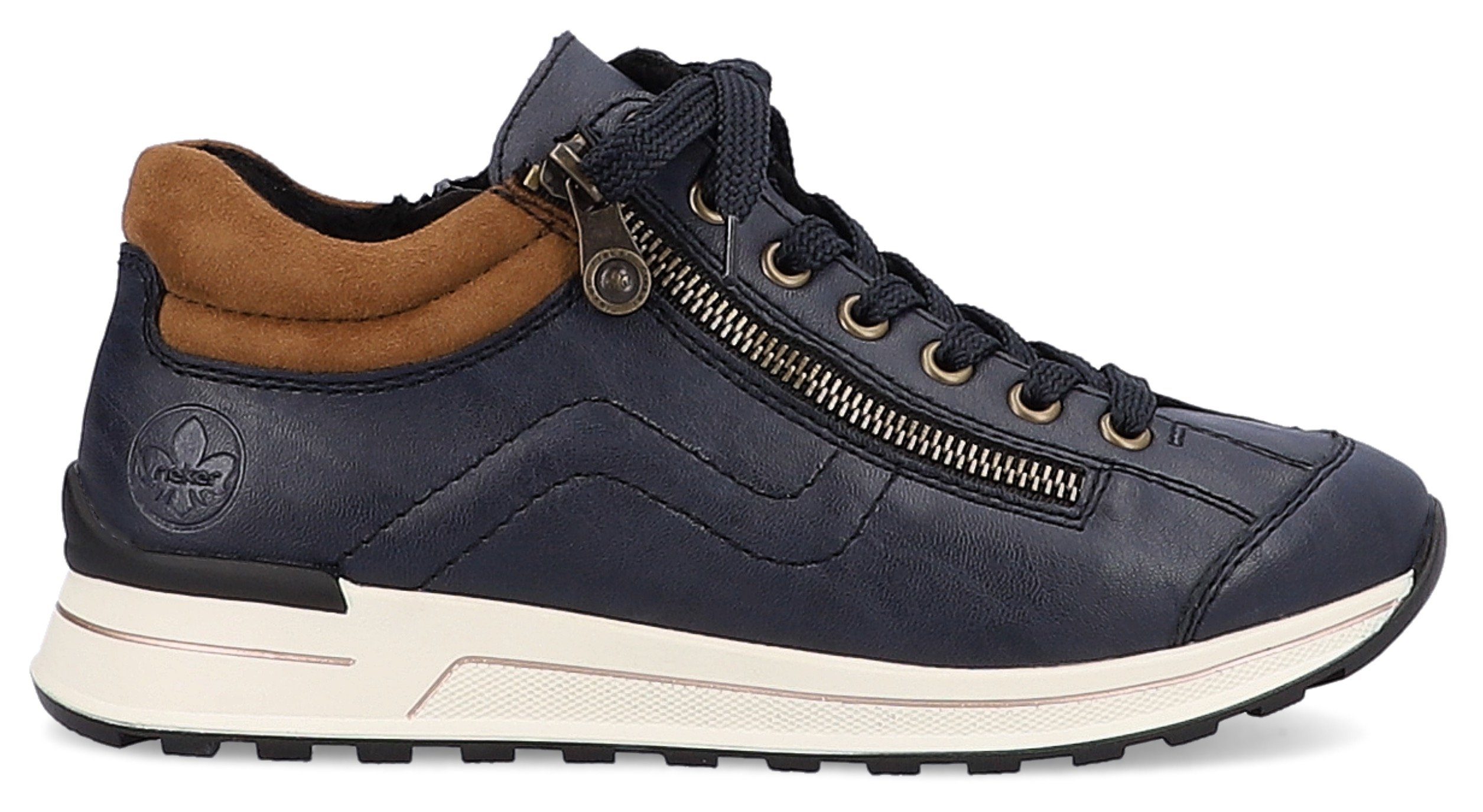 Rieker Sneakers met zachte schacht, vrijetijdsschoen, lage schoen, veterschoen