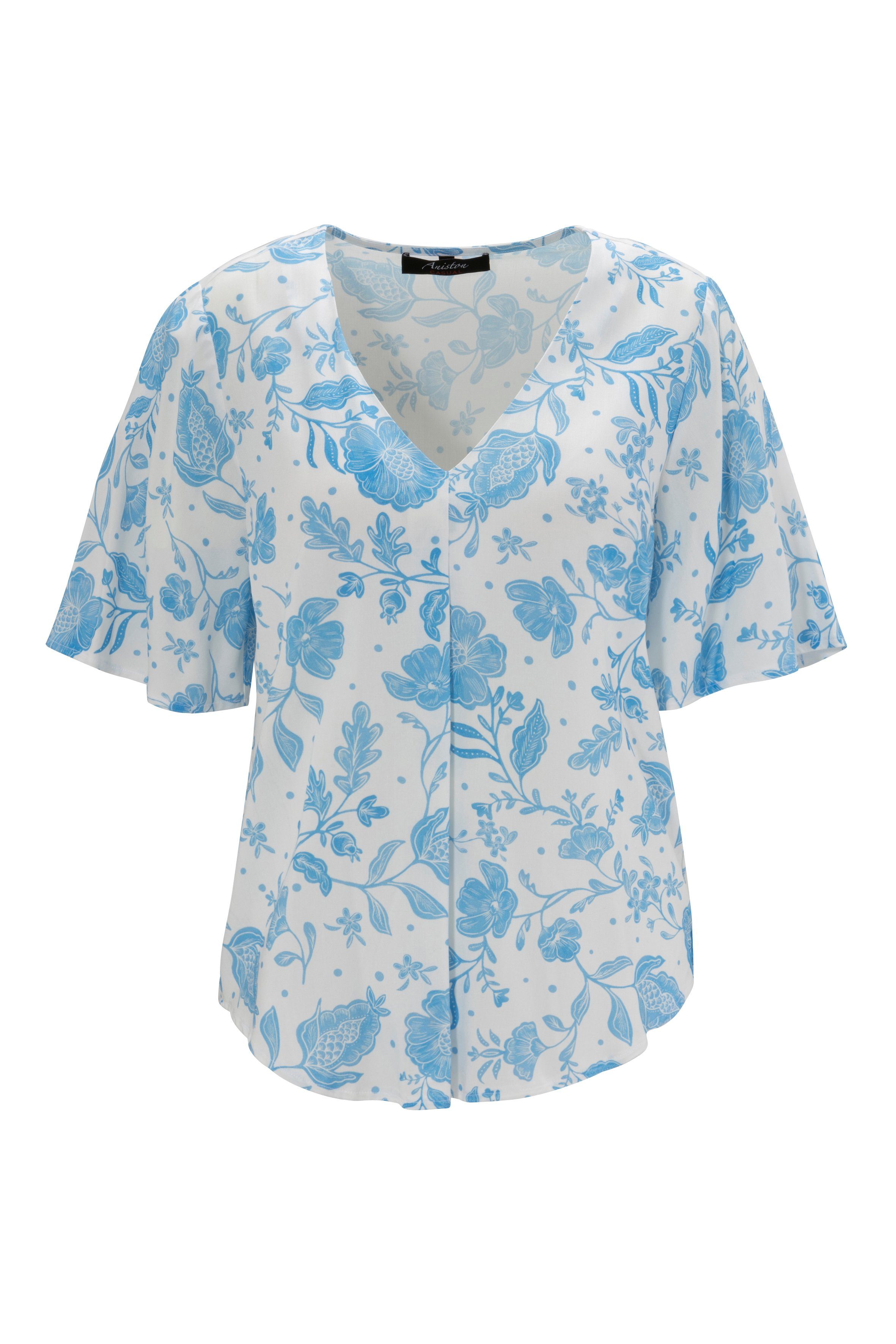 Aniston CASUAL Blouse zonder sluiting met maxi-bloemenprint