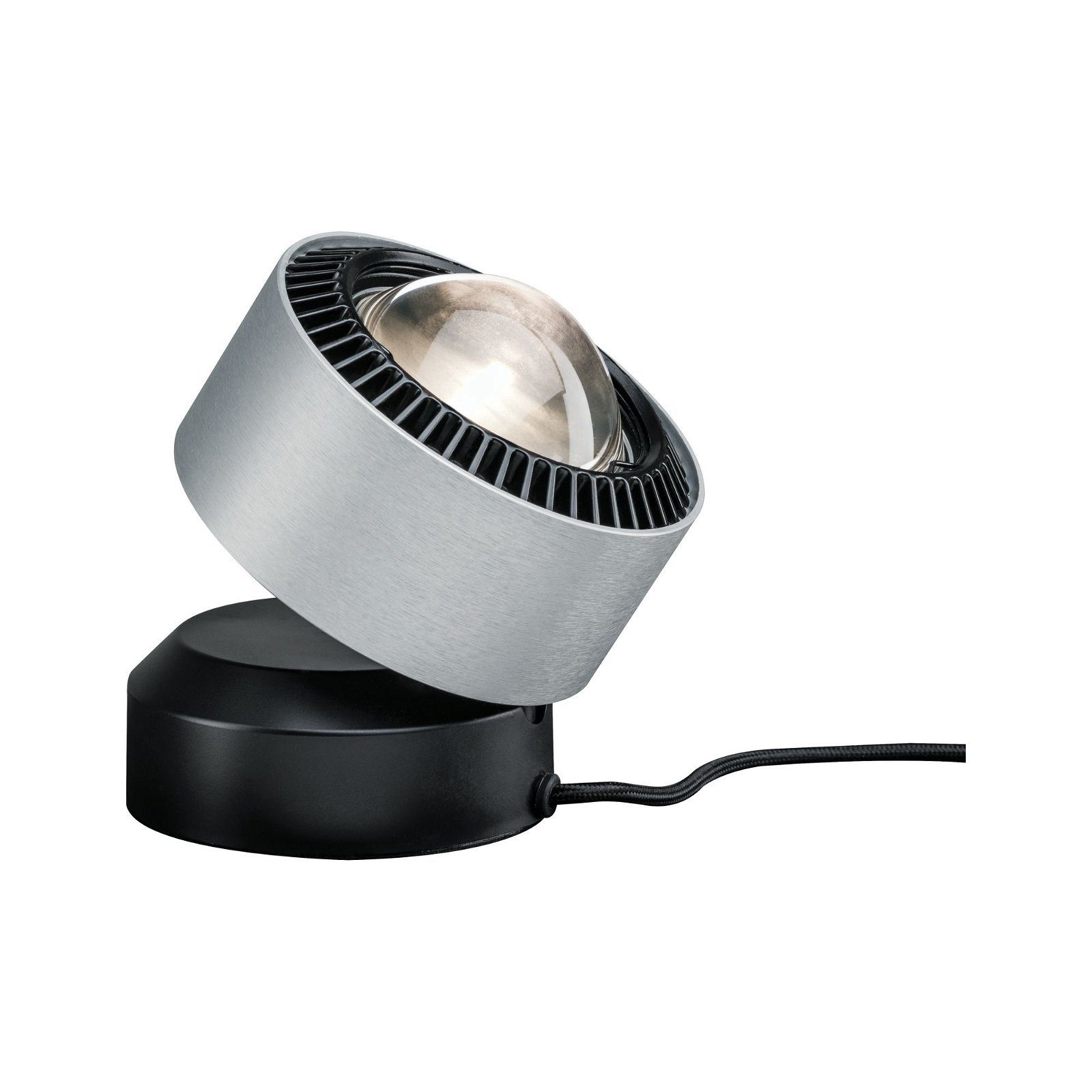 Paulmann Led-tafellamp Aldan 1x3,5W zwart/alu geborsteld 230V aluminium (1 stuk)
