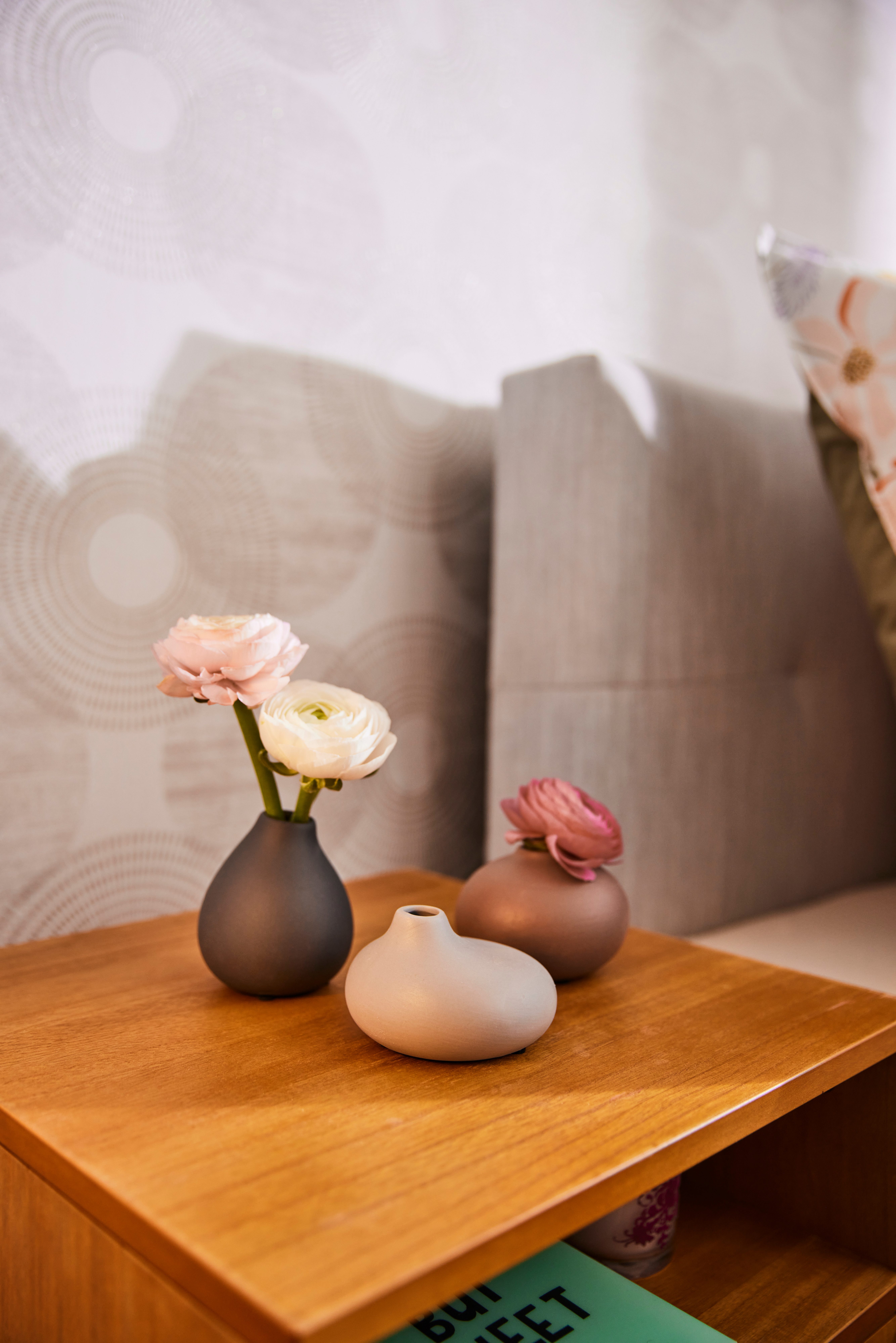 BLOMUS Siervaas NONA, van porselein, ongeglazuurd Vaas in 3 verschillende en bijzondere vormen (set, 3 stuks)