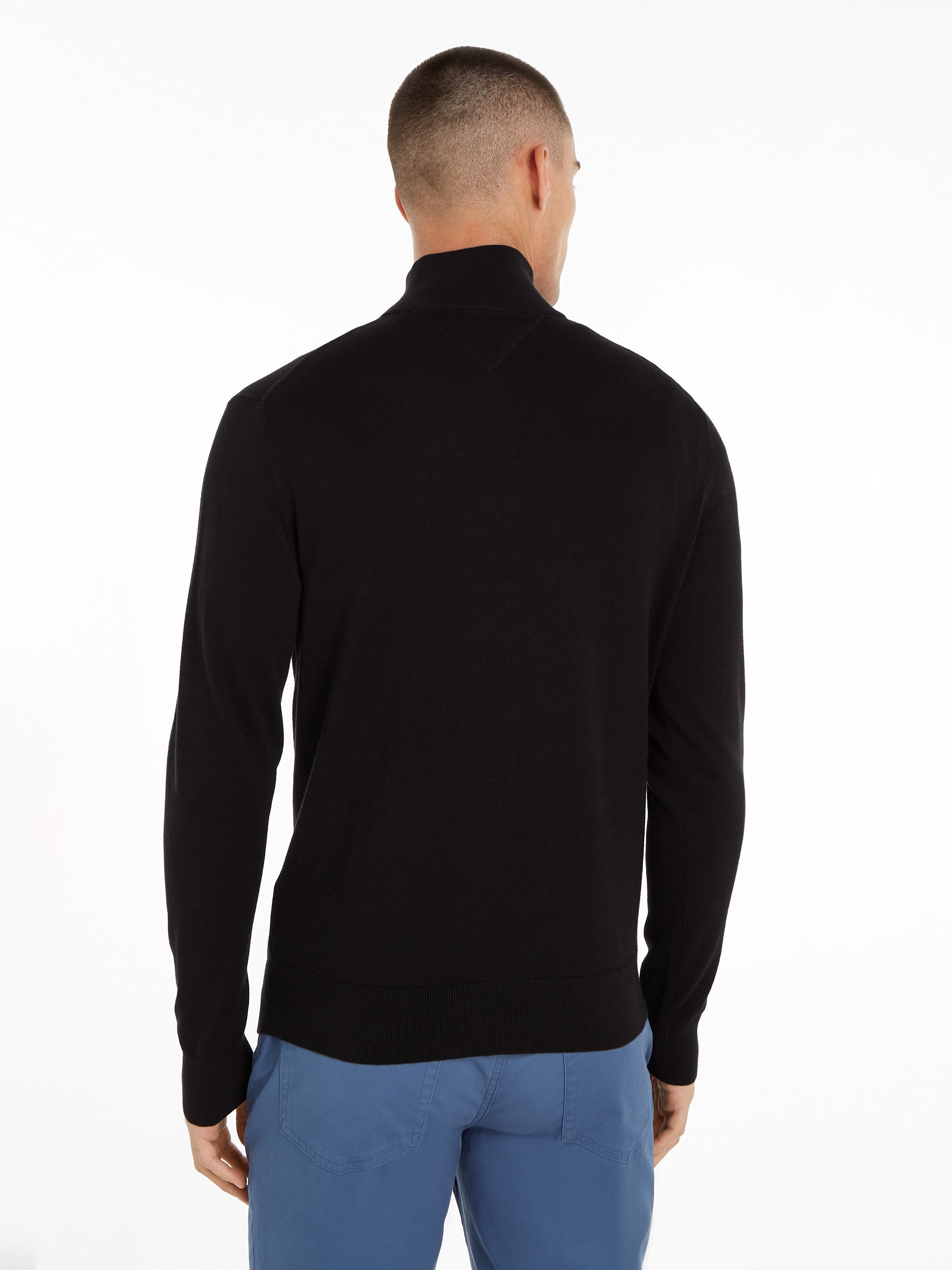 Tommy Hilfiger Schipperstrui ESSENTIAL COTTON ZIP MOCK