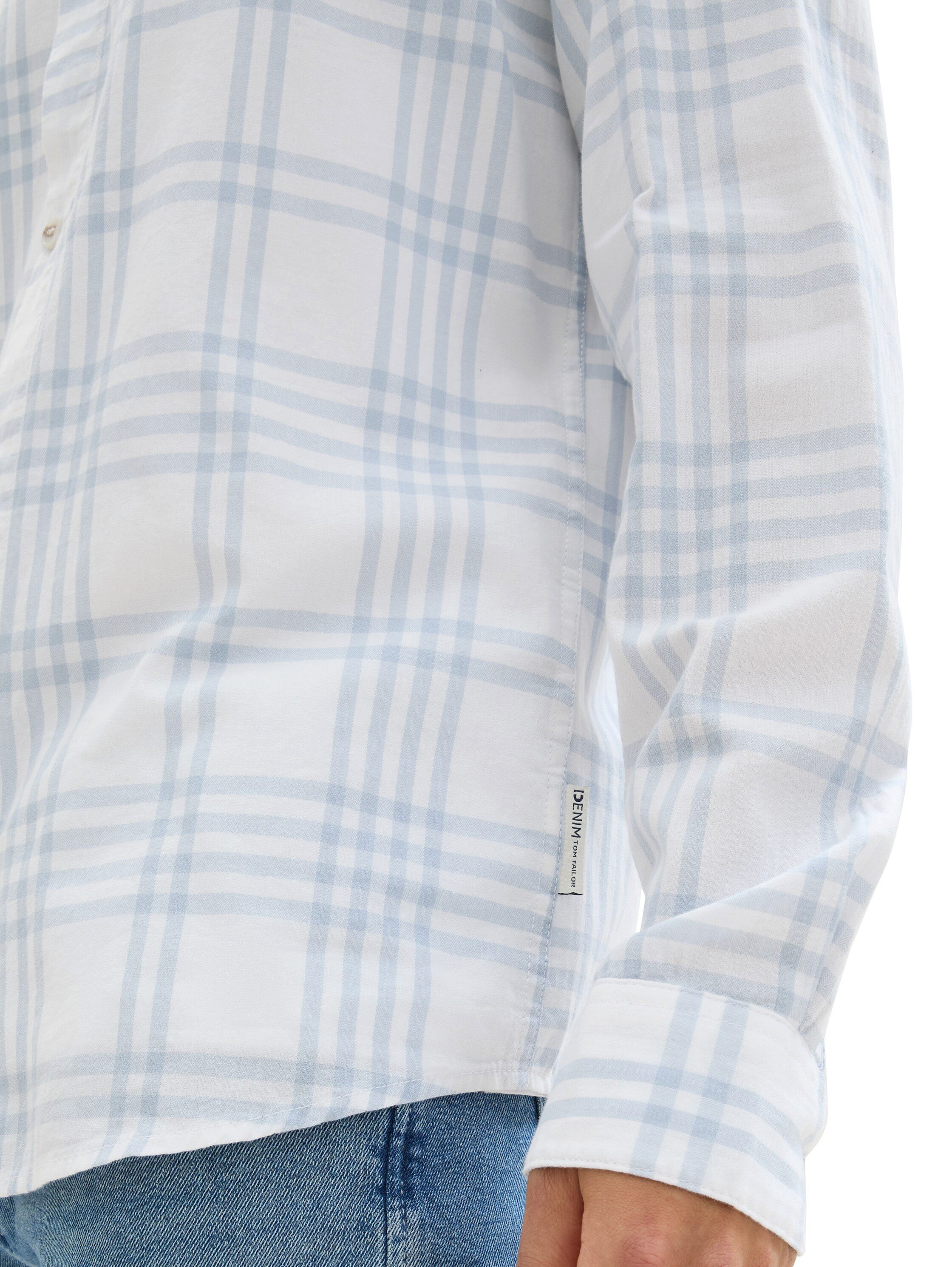 Tom Tailor Denim Geruit overhemd met ruitpatroon