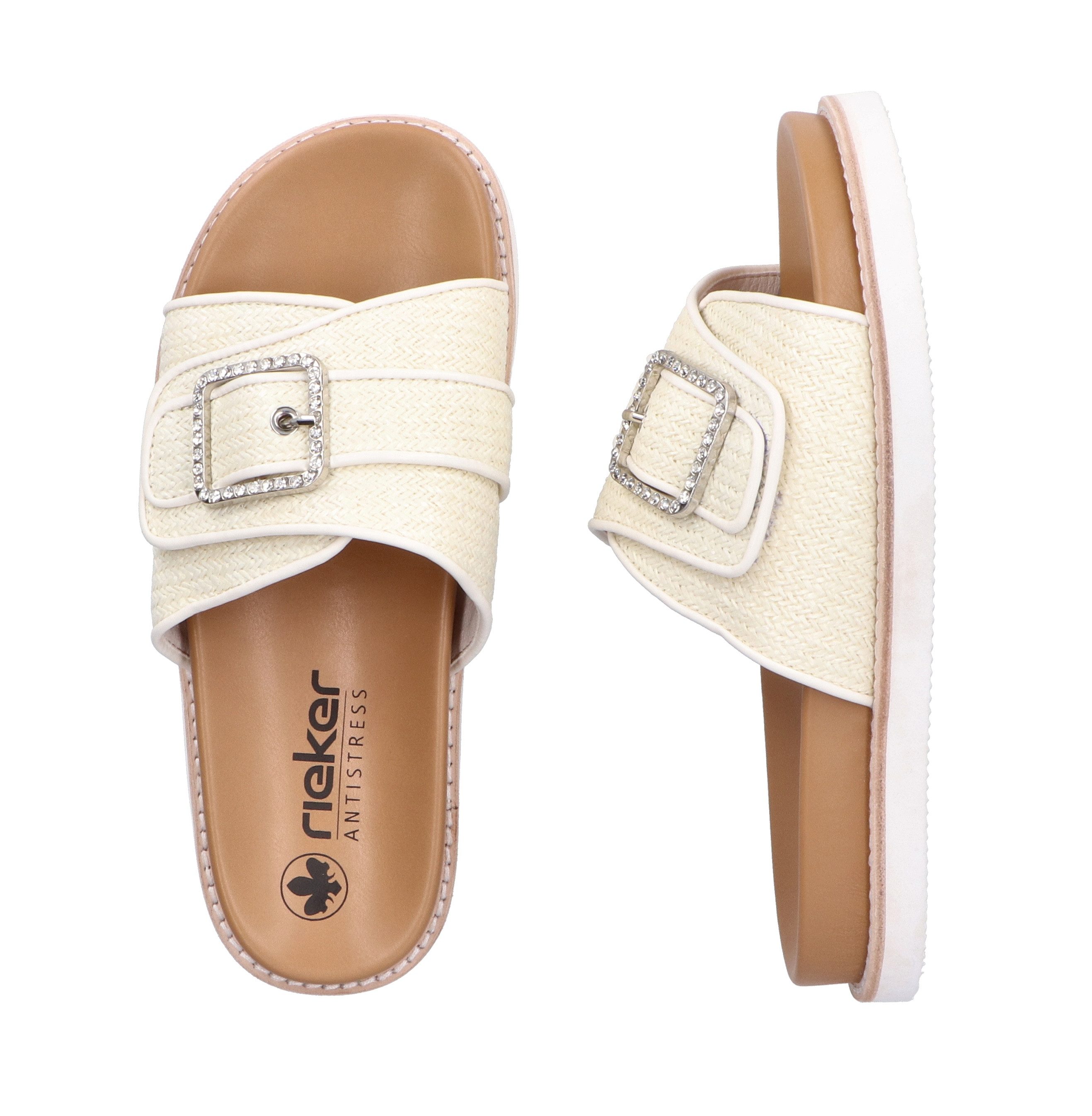 Rieker Slippers , zomerschoen, strand schoen met praktische klittenband