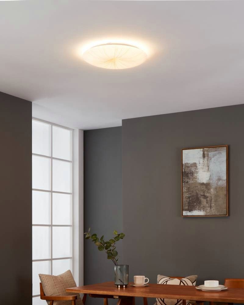 EGLO Plafondlamp NIEVES 1 Woonkamerlamp, slaapkamer, keuken, hal, tijdloos design (1 stuk)