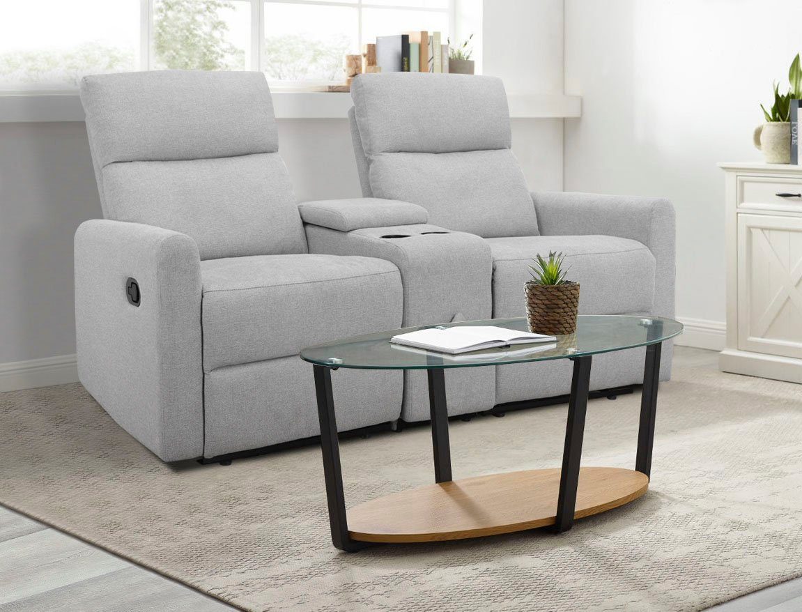 Home affaire 2-zitsbank Daoulas, 2-zits bioscoopbank, TV-fauteuil, multimedia bank