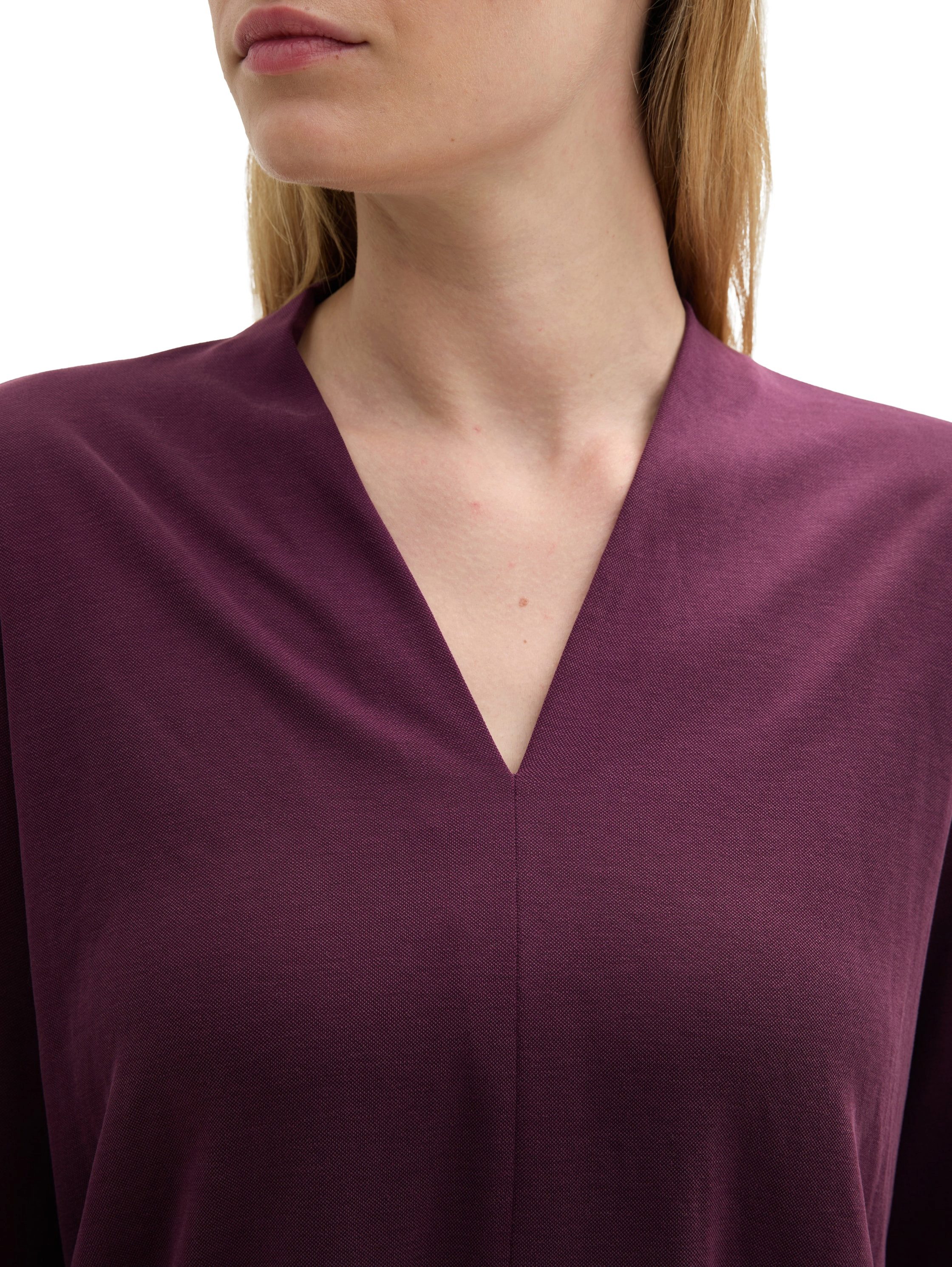 Tom Tailor Shirt met lange mouwen met v-hals
