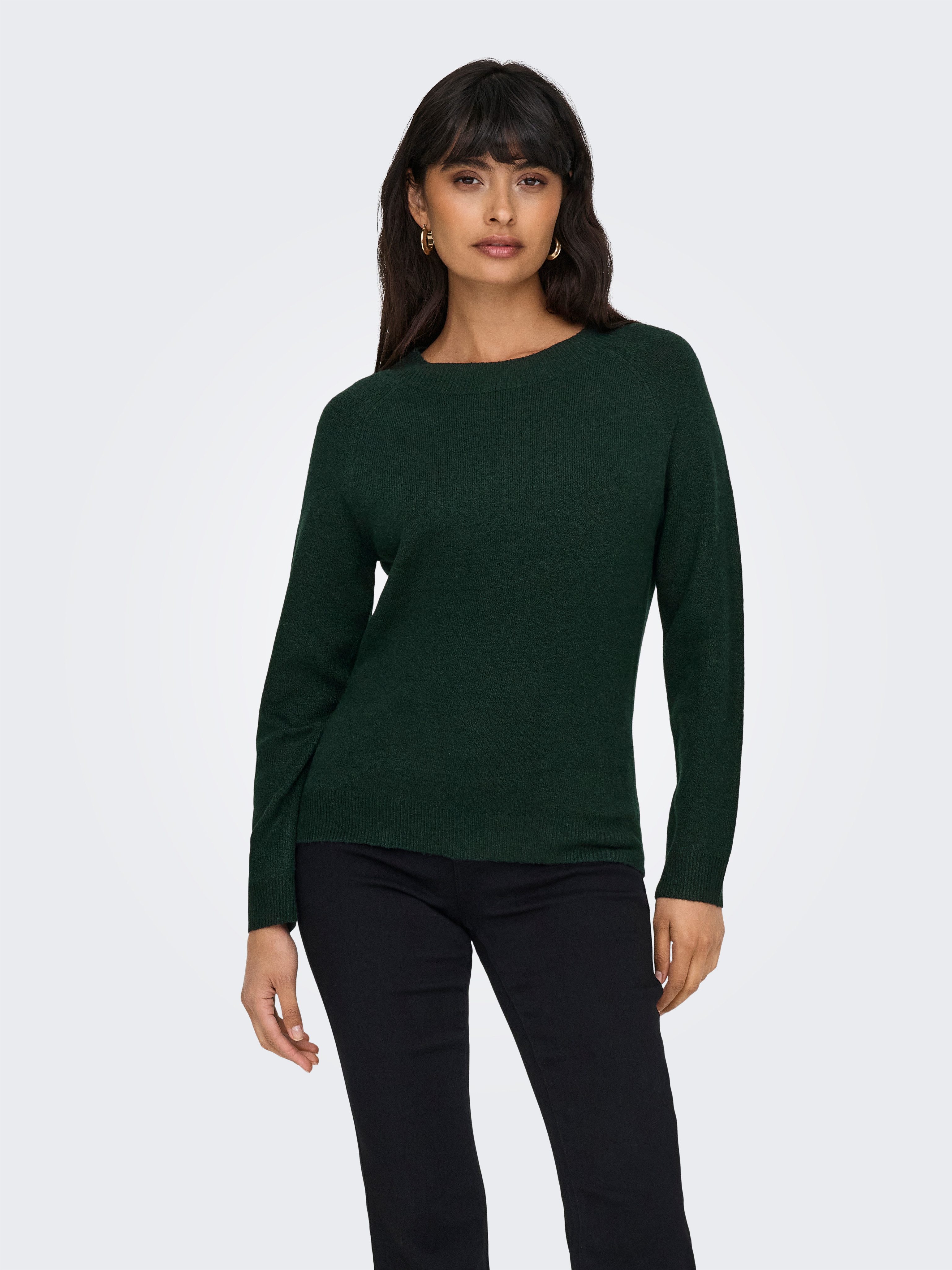 Only Trui met ronde hals ONLRICA LIFE L S PULLOVER KNT NOOS