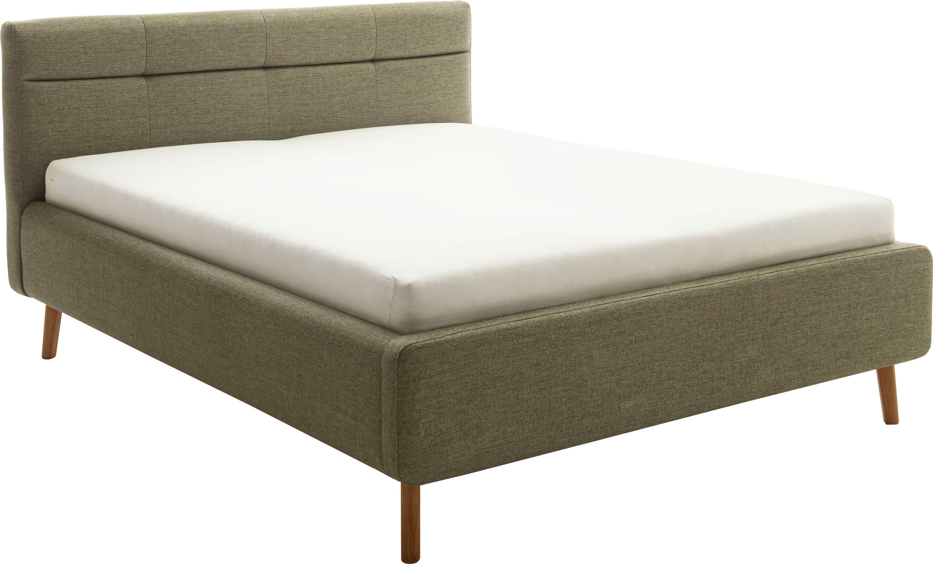 meise.möbel Gestoffeerd bed Lotte met lattenbodem en bedkist