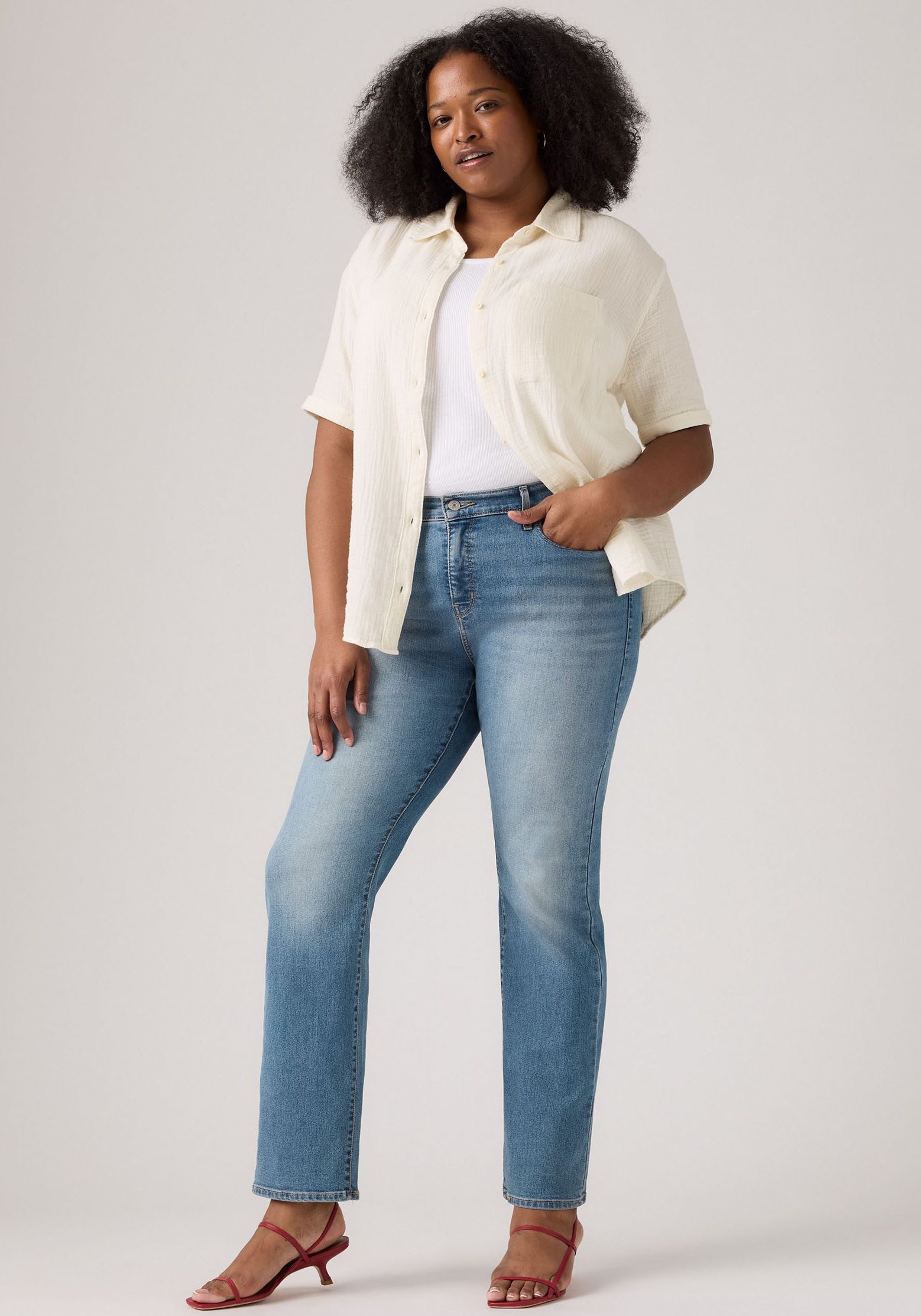Levi's® Plus 5-pocket jeans 314 PL SHAPING met stretchaandeel