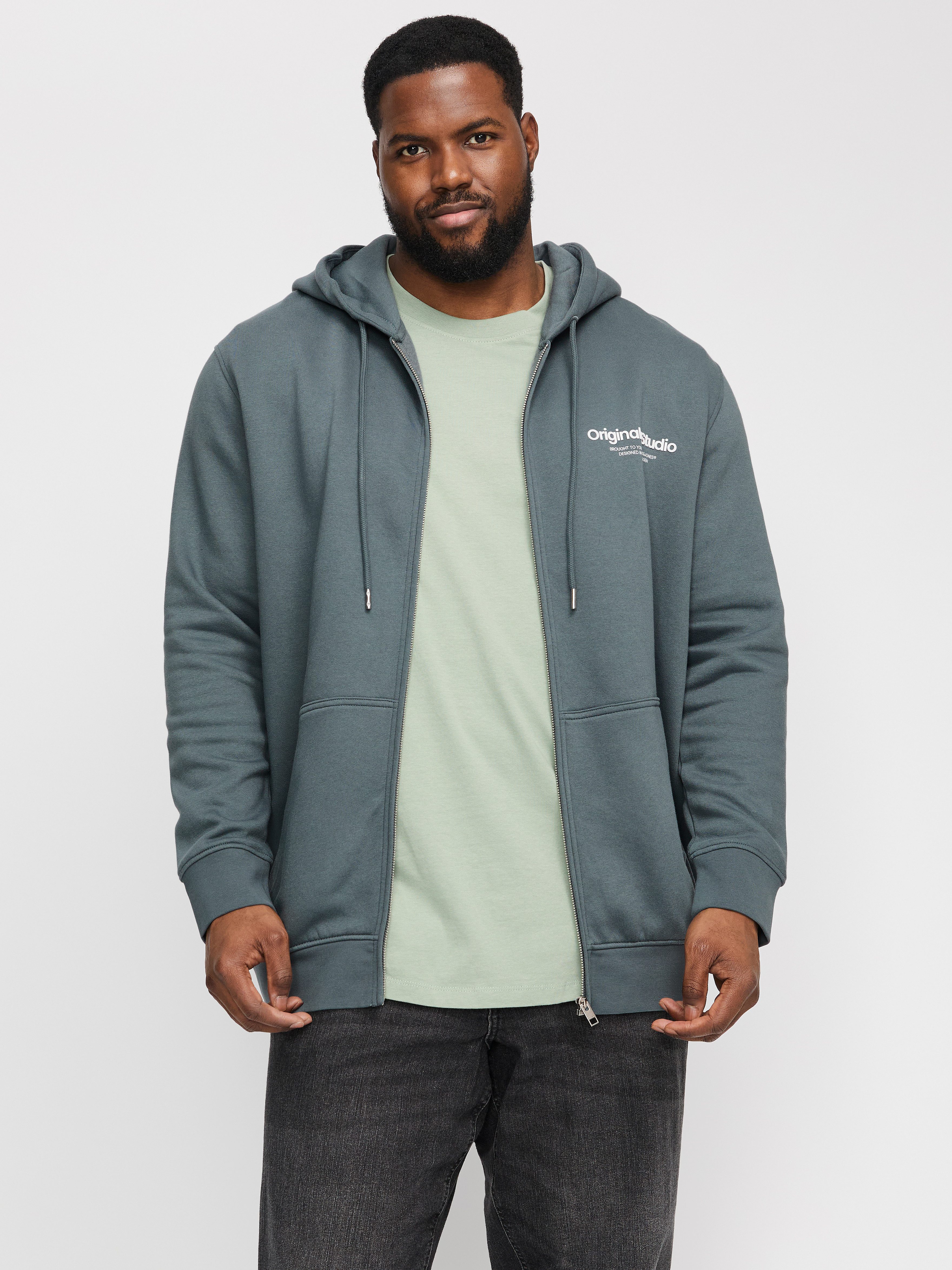 Jack & Jones PlusSize Capuchonsweatvest JORVESTERBRO SWEAT ZIP HOOD NOOS PLS