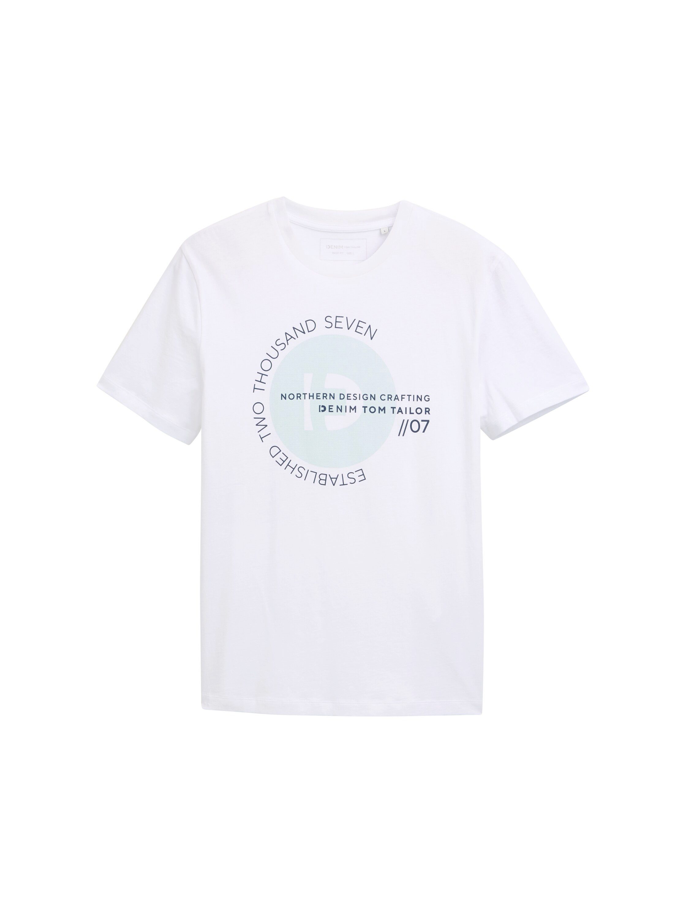 Tom Tailor Denim T-shirt met verschillende logoprints
