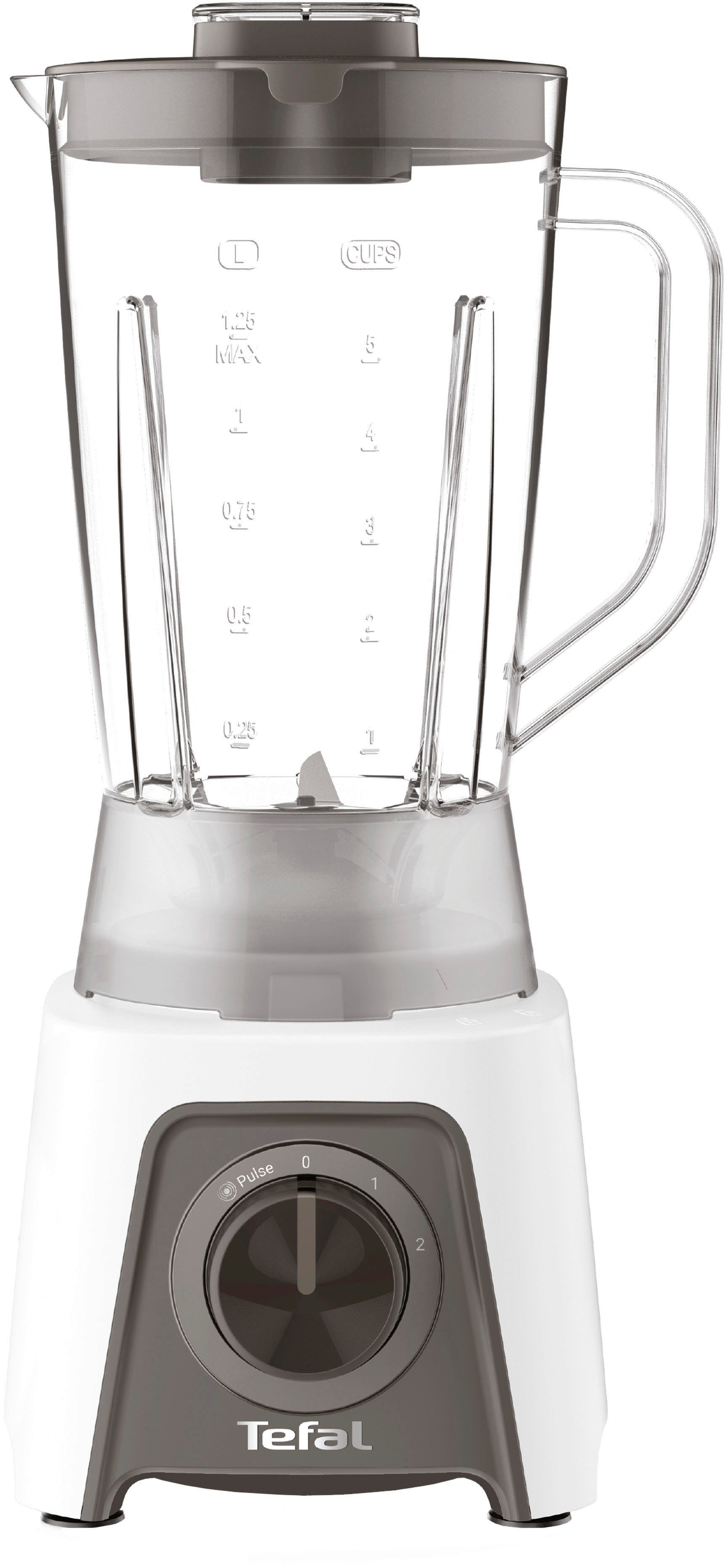 Tefal Blender BL2C01 Blendeo 1,5 liter, 2 snelheden + pulse-functie, duraforce lemmeten