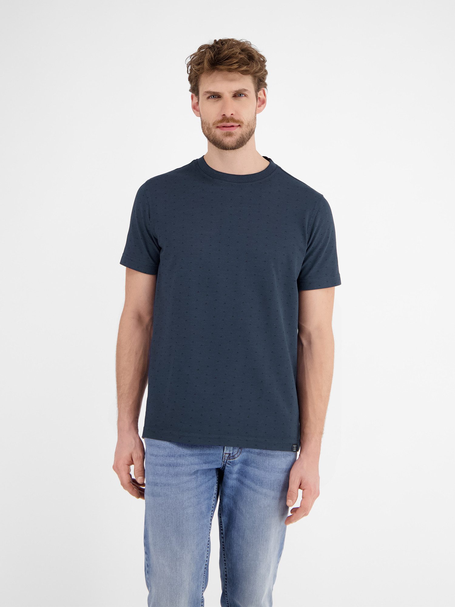 Lerros T-shirt LERROS piqué T-shirt voor heren
