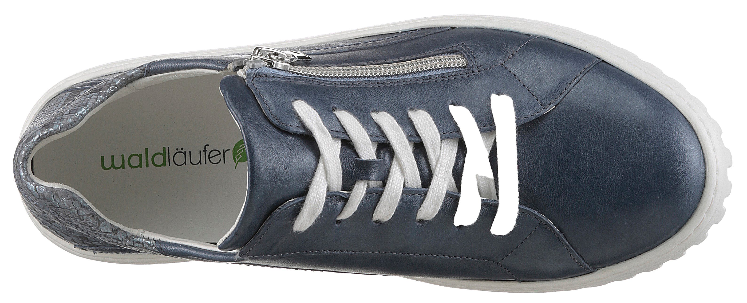 Waldläufer Plateausneakers H-LIVIA , veterschoenen, lage schoen, vrijetijdsschoen met buitenrits