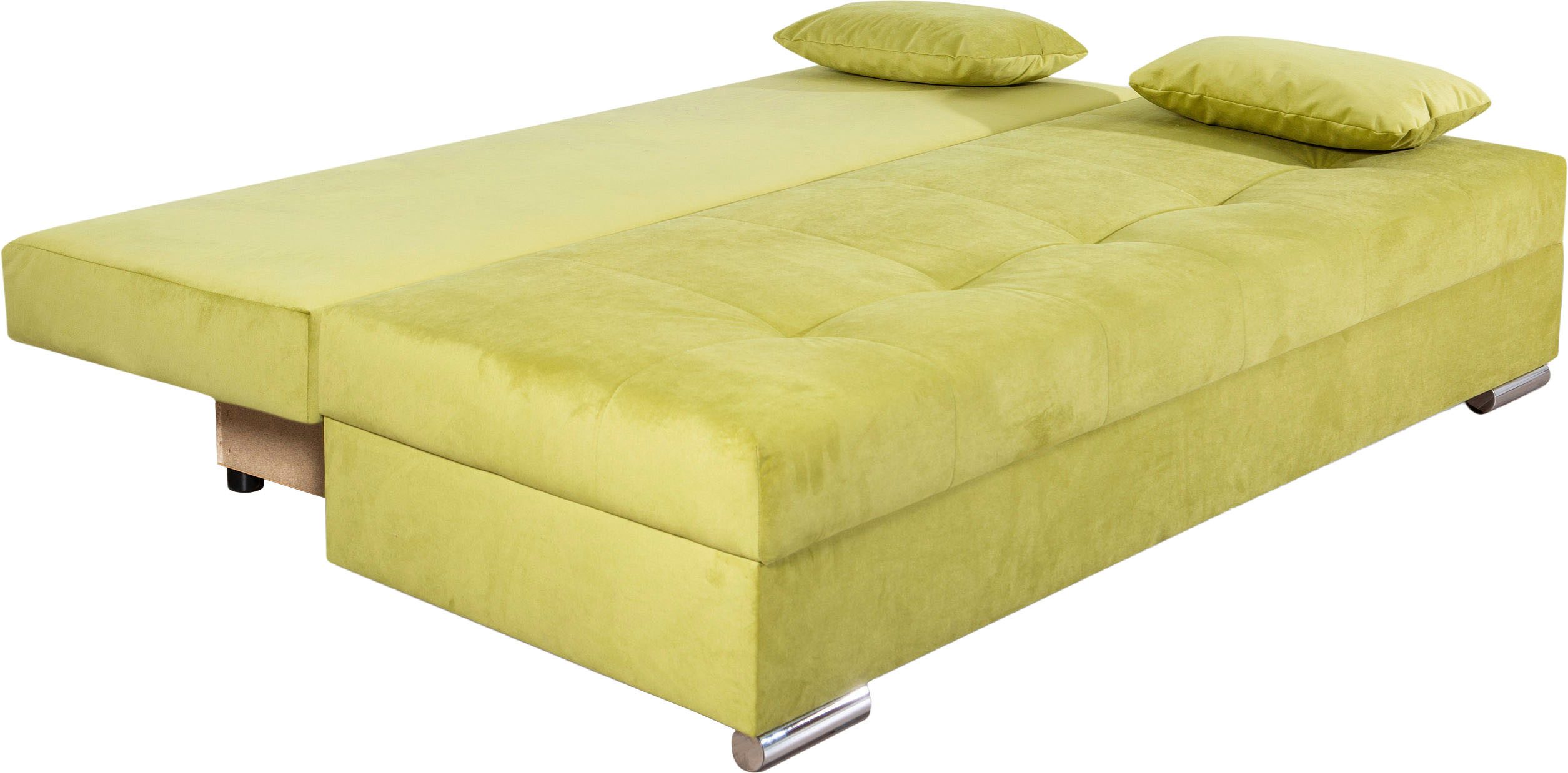 COLLECTION AB Slaapbank Tania met bedfunctie en bedlade comfortabele zitcomfort: veren-kern bekleding, inclusief rugkussen
