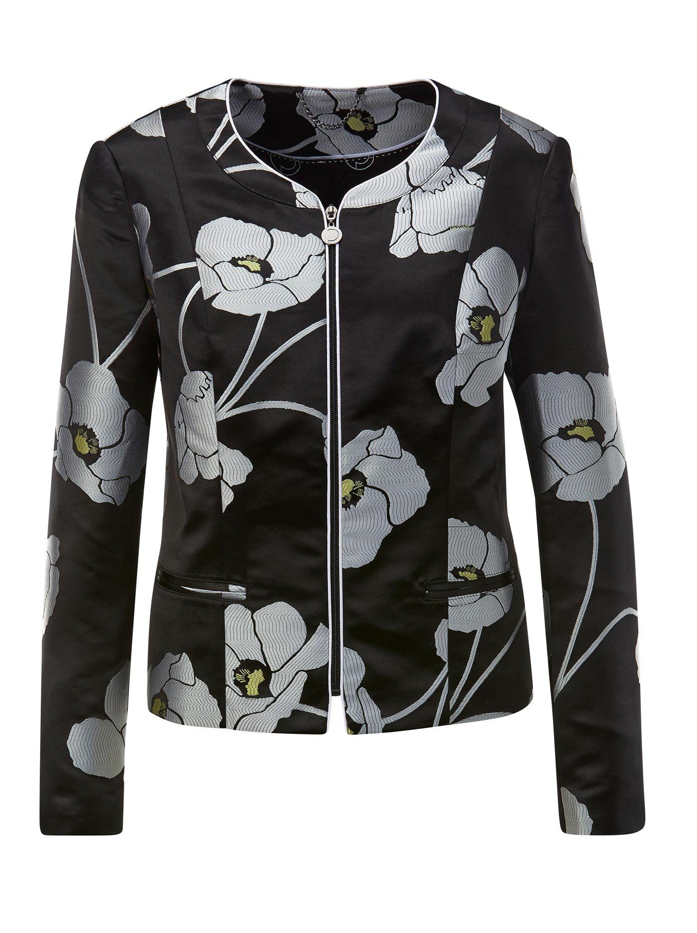 CREATION L PREMIUM Korte blazer Polyester-zijde-blazer