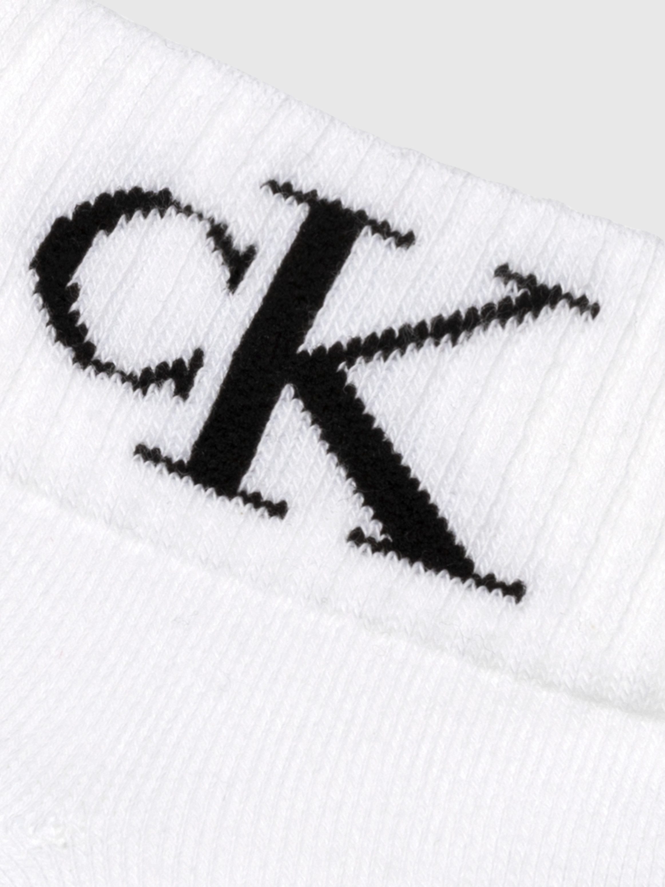 Calvin Klein Jeans Korte sokken CKJ WOMEN QUARTER 2P MONOGRAM (2 paar, 2 paar)