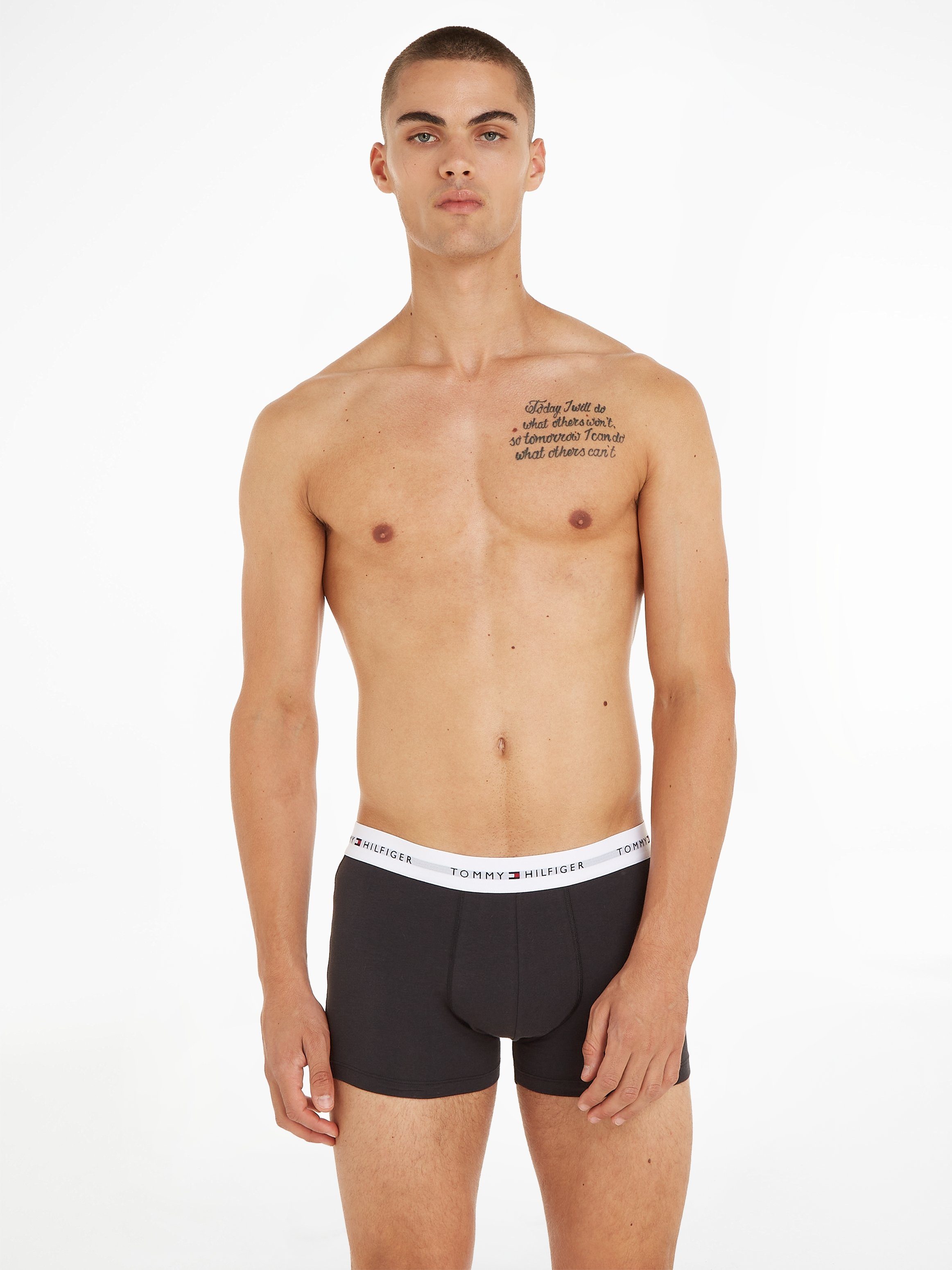 Tommy Hilfiger Underwear Boxershort 3P TRUNK met een logo-opschrift (3 stuks)
